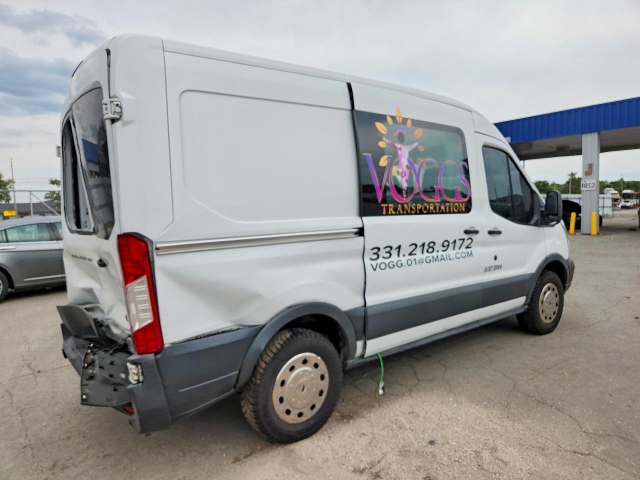 2016 Ford Transit T-150 White vin: 1FTYE1CM0GKA72954