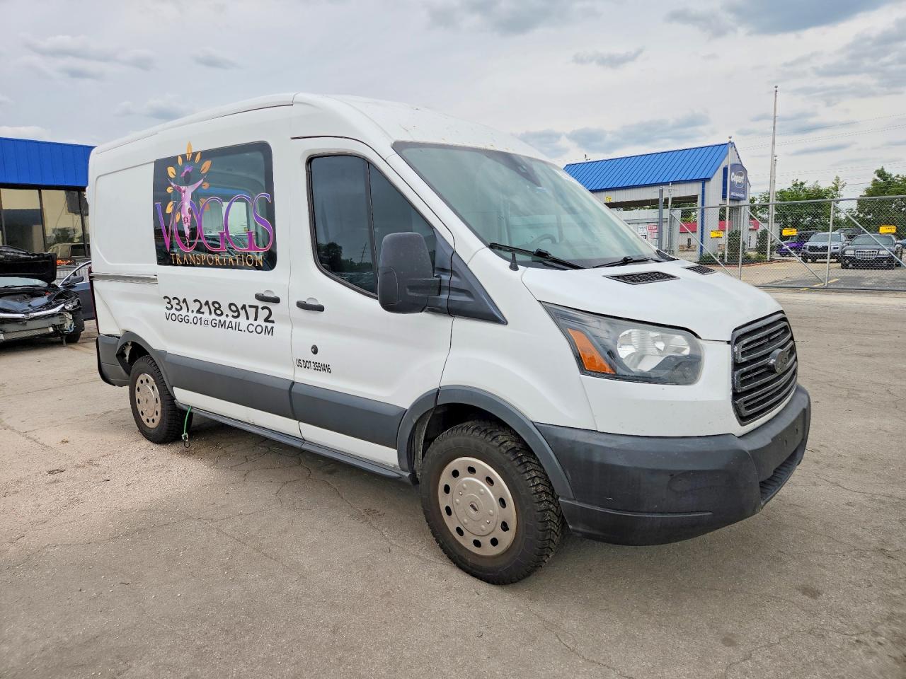 2016 Ford Transit T-150 White vin: 1FTYE1CM0GKA72954