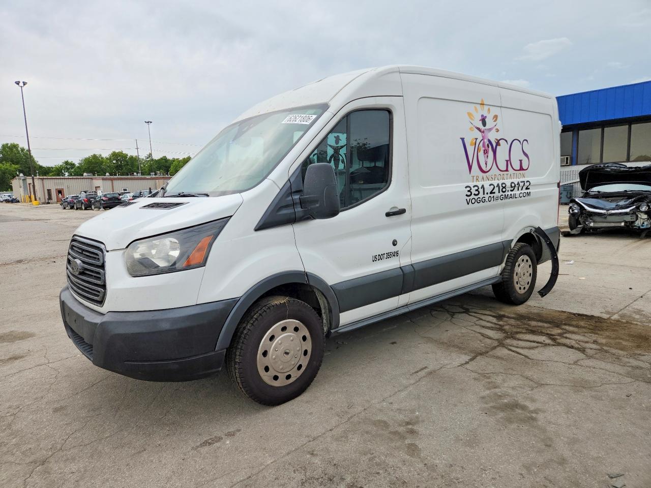 2016 Ford Transit T-150 White vin: 1FTYE1CM0GKA72954