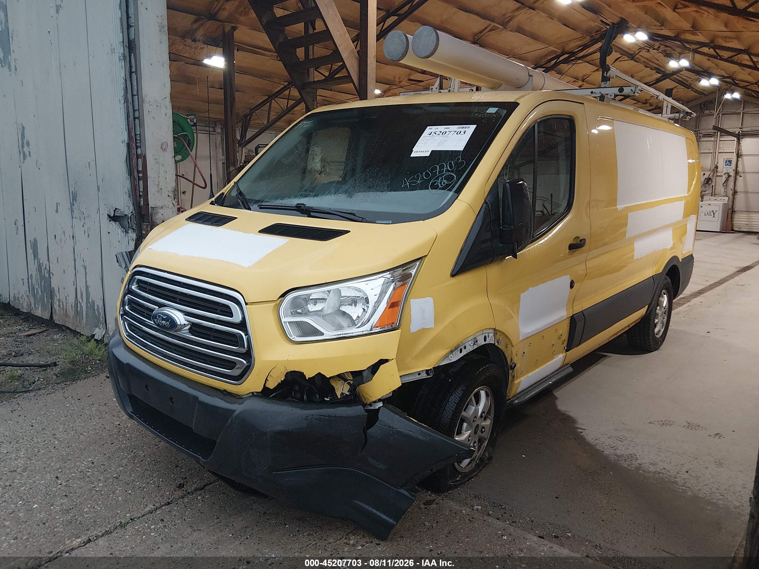 2015 Ford Transit-150   Yellow vin: 1FTYE1YM9FKA27129