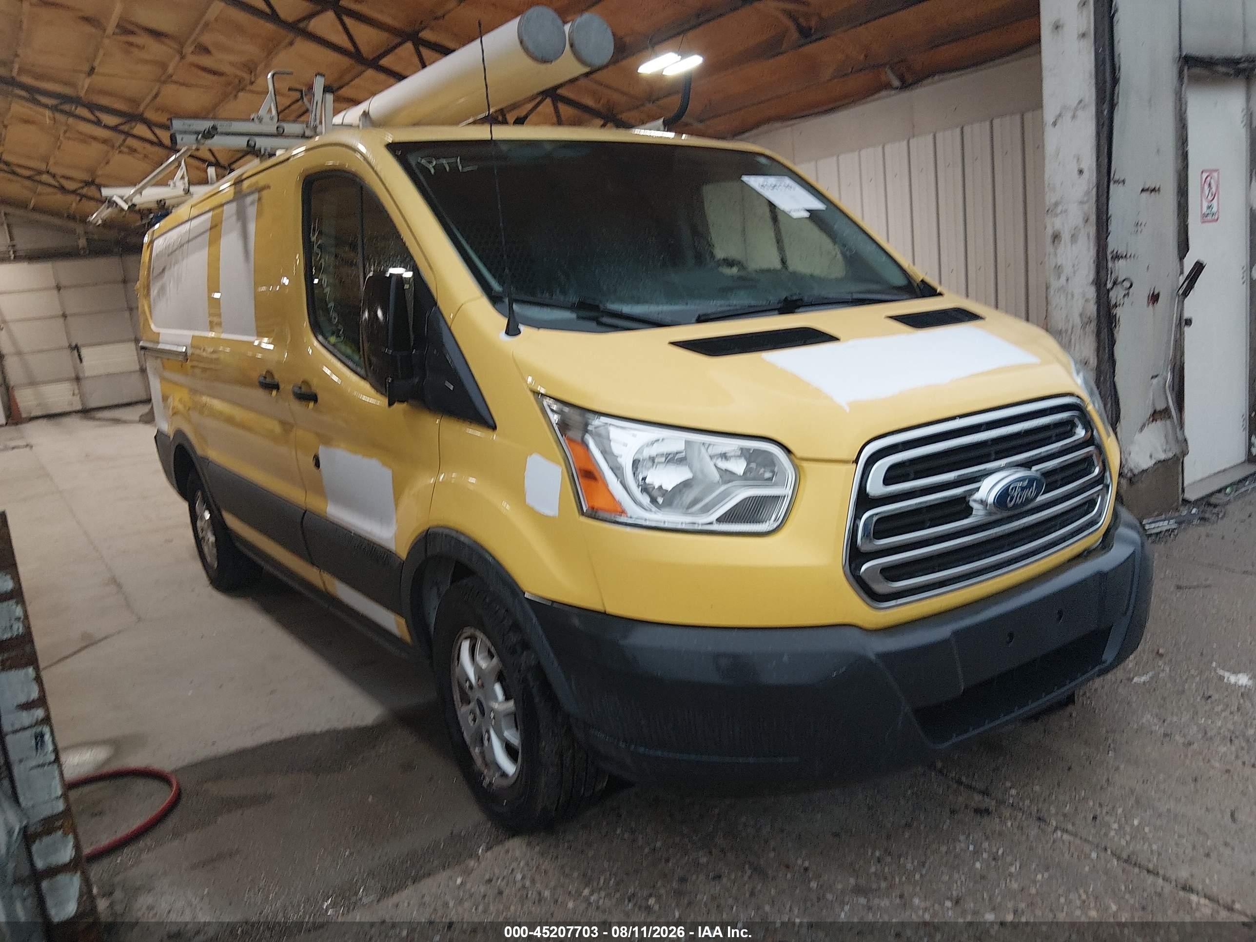2015 Ford Transit-150   Yellow vin: 1FTYE1YM9FKA27129
