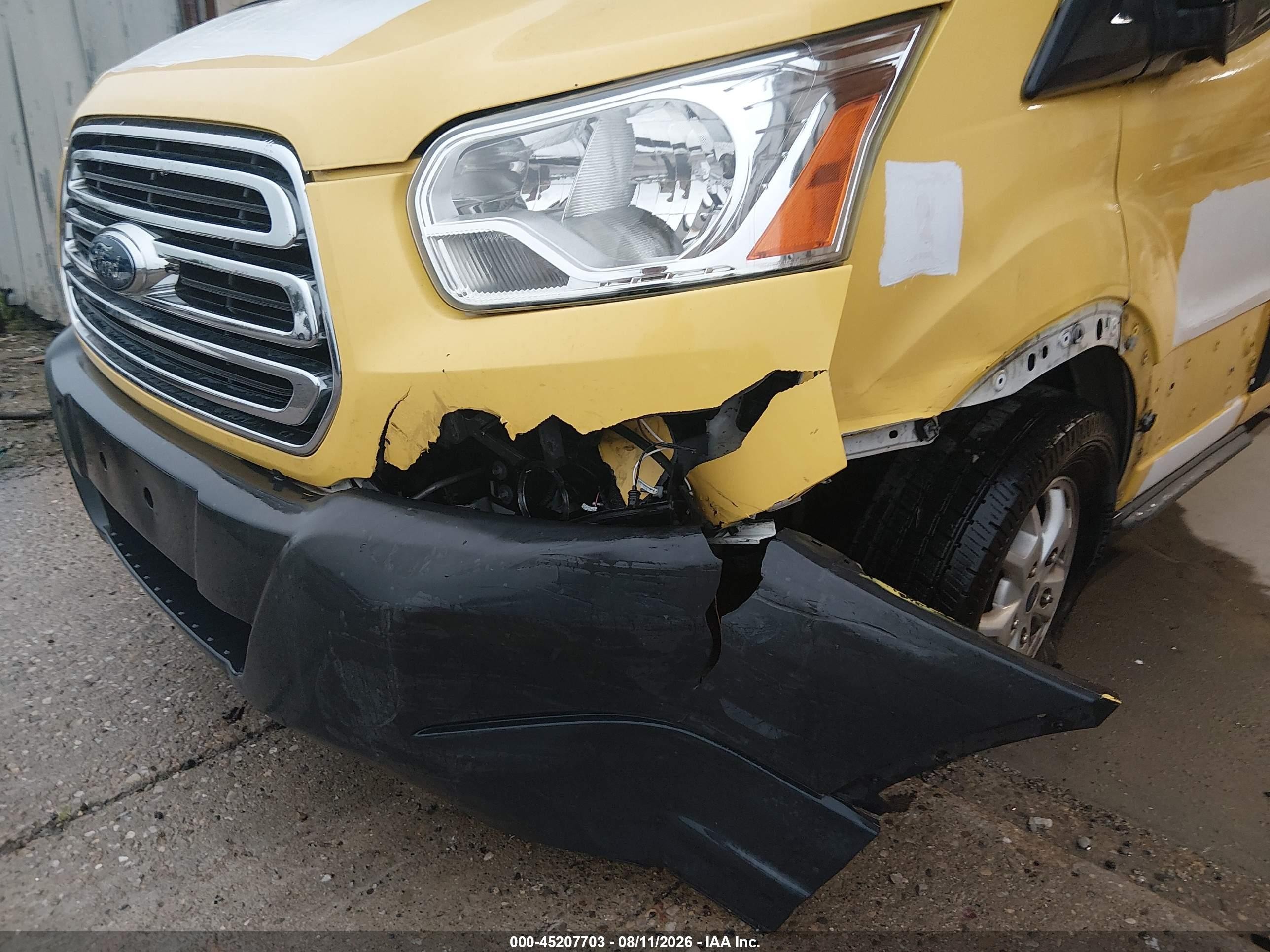 2015 Ford Transit-150   Yellow vin: 1FTYE1YM9FKA27129