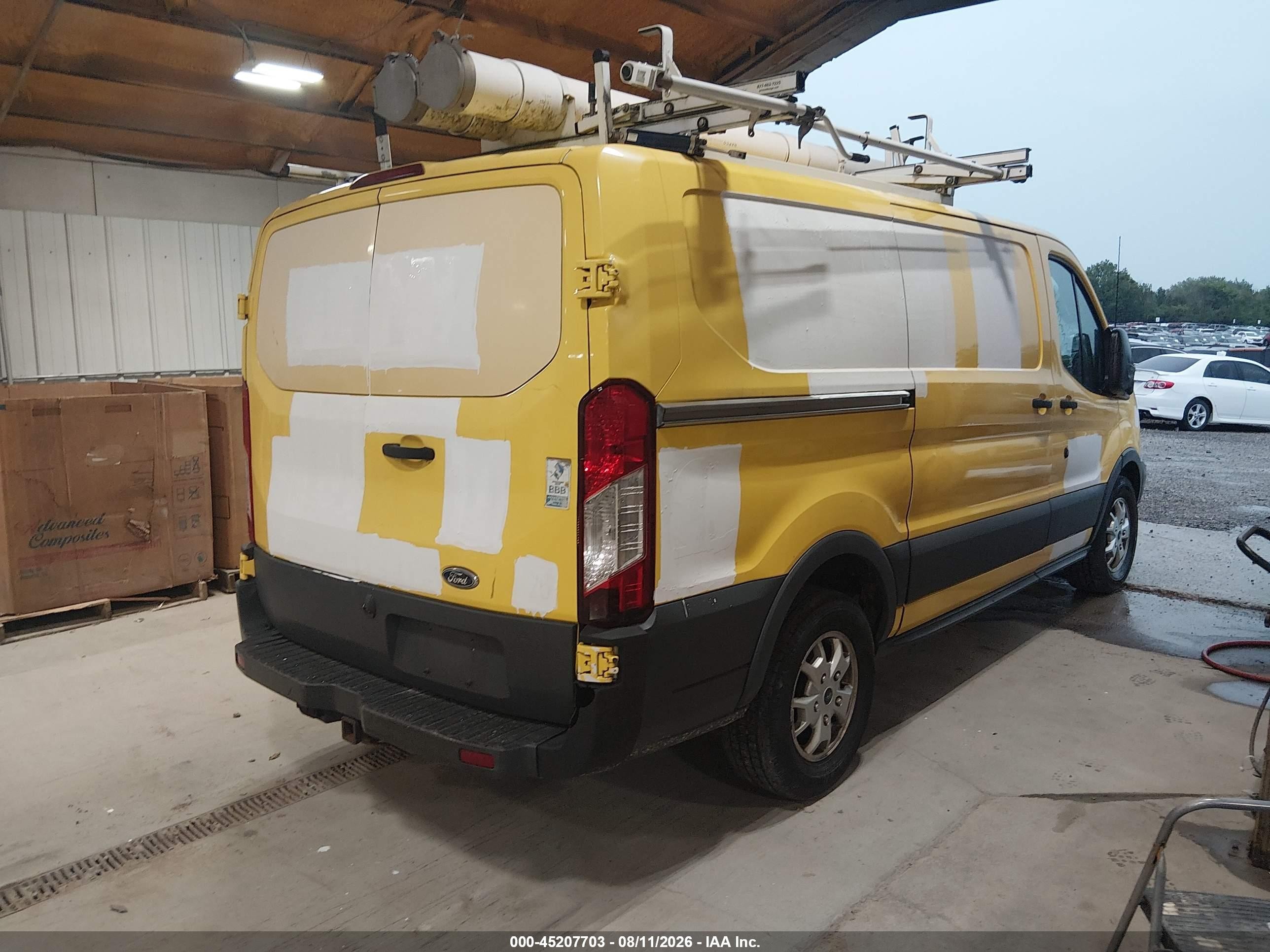 2015 Ford Transit-150   Yellow vin: 1FTYE1YM9FKA27129