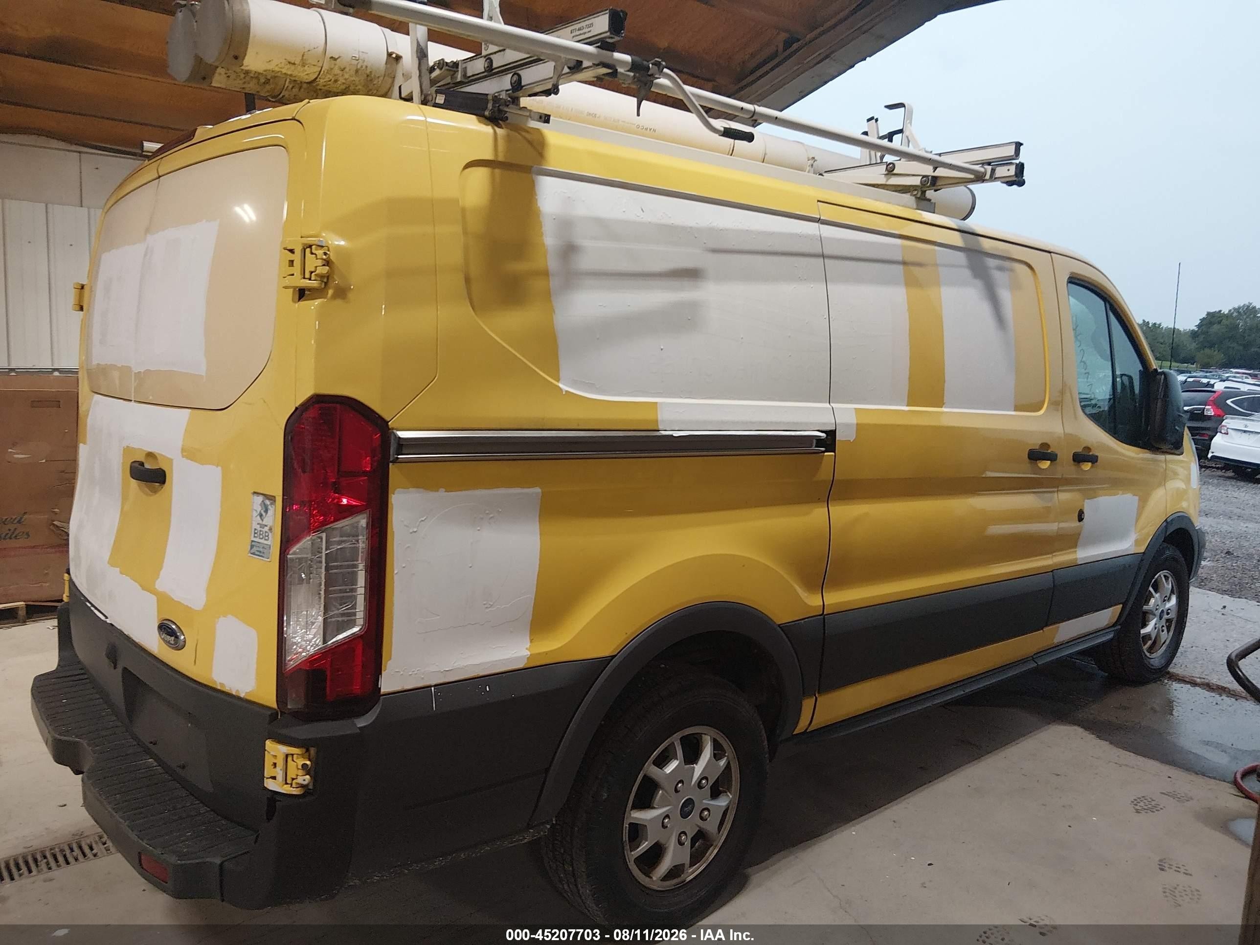 2015 Ford Transit-150   Yellow vin: 1FTYE1YM9FKA27129