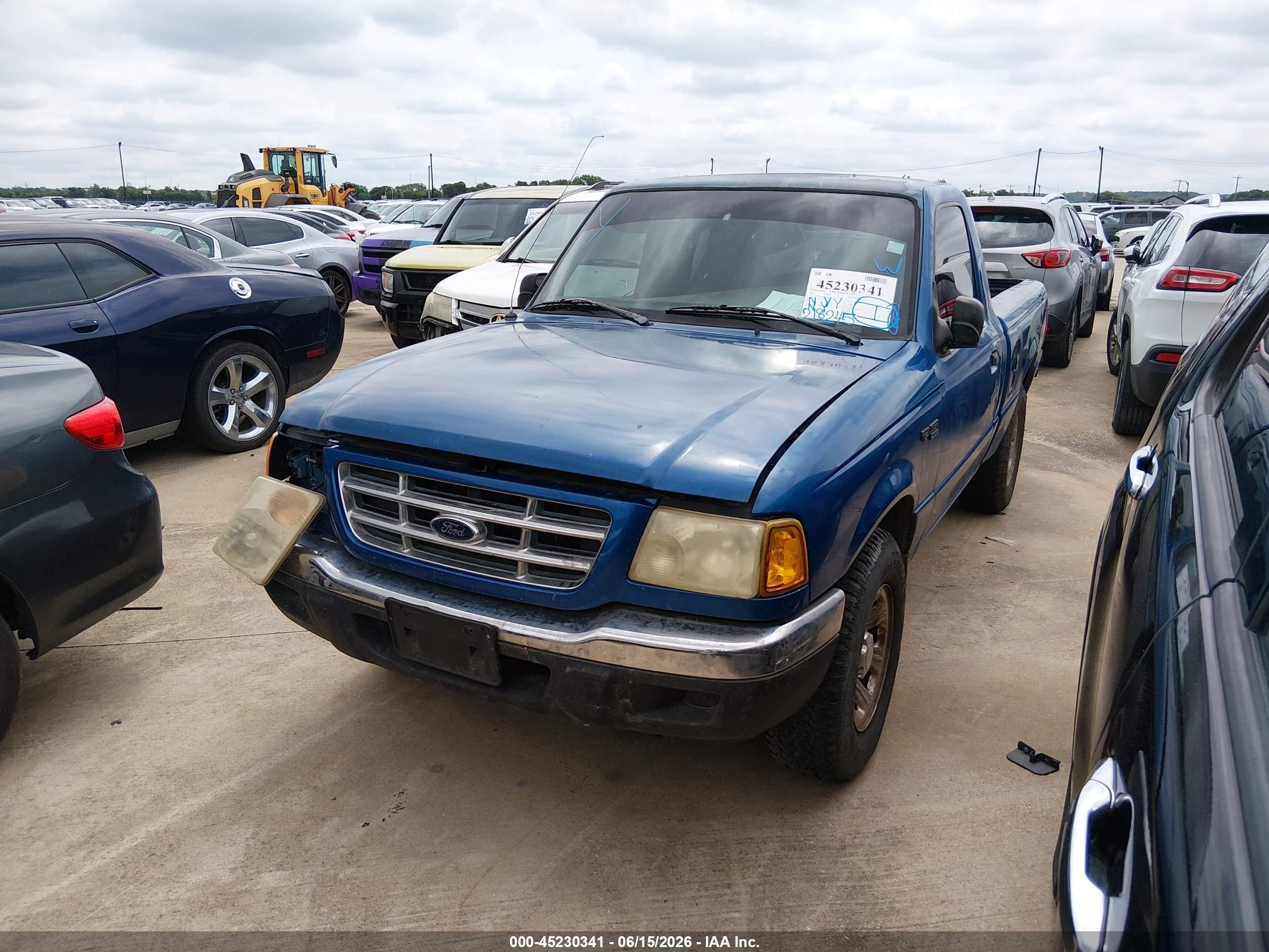 2001 Ford Ranger Xl/xlt Blue vin: 1FTYR10C01PA66291