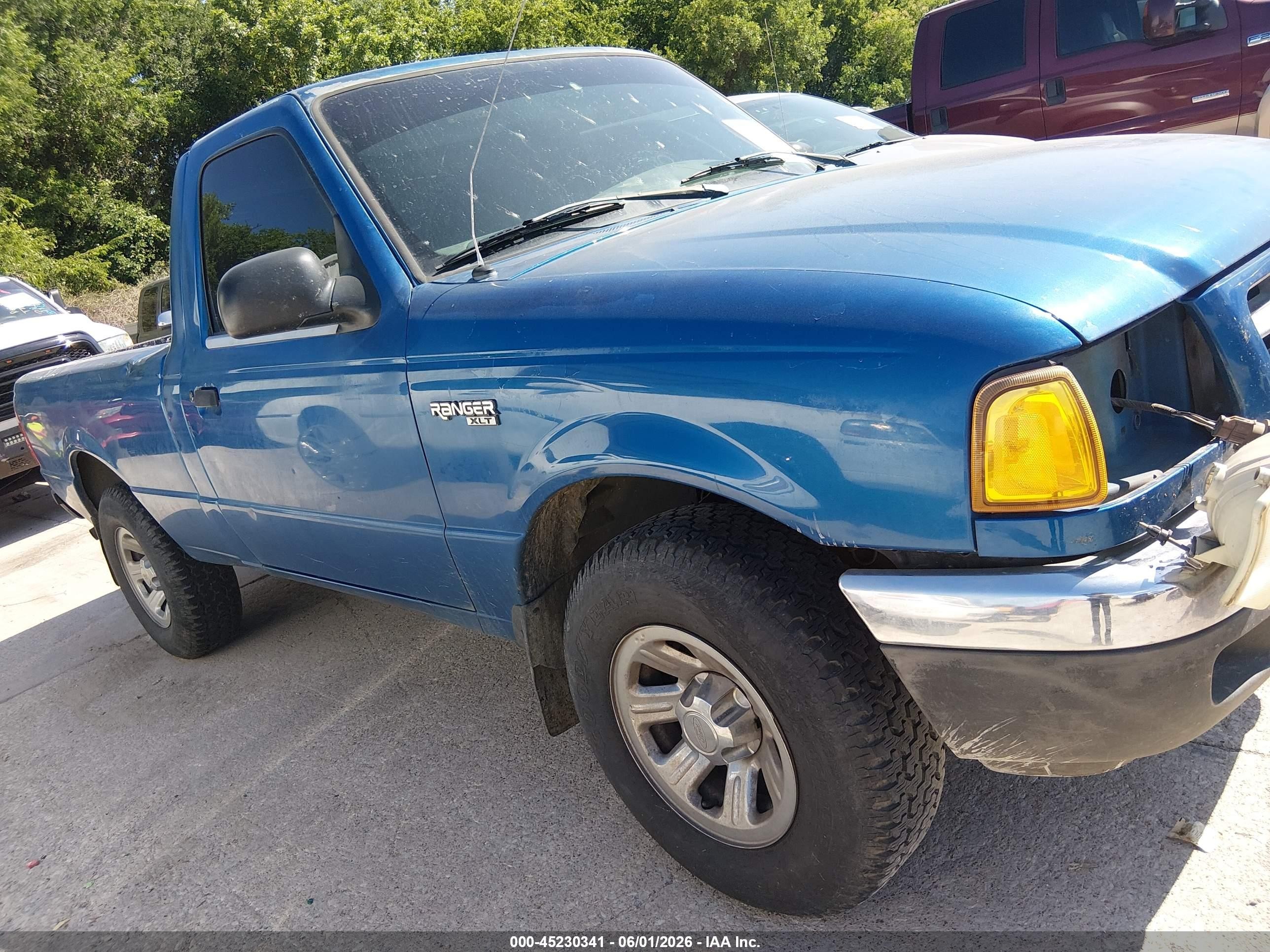 2001 Ford Ranger Xl/xlt Blue vin: 1FTYR10C01PA66291