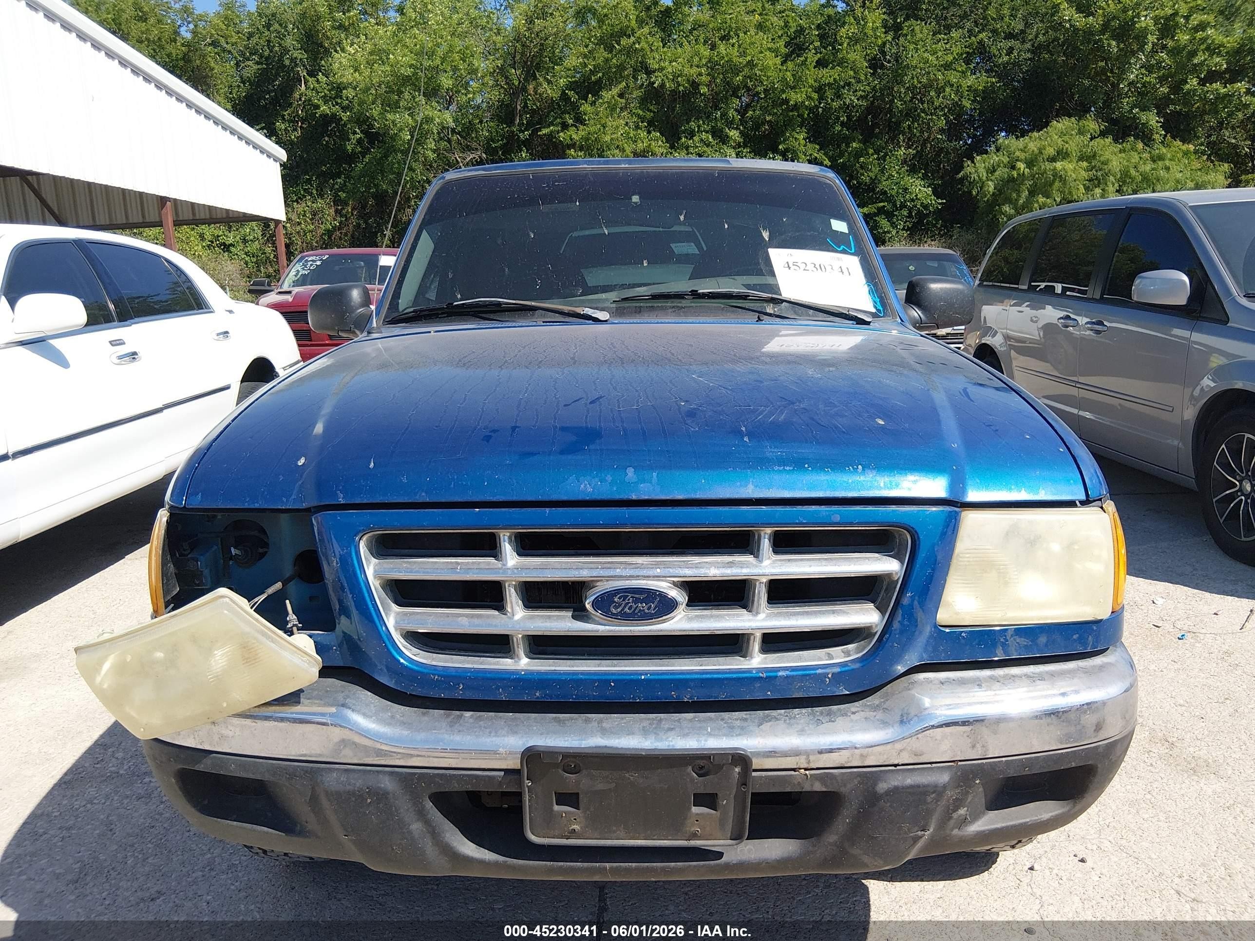 2001 Ford Ranger Xl/xlt Blue vin: 1FTYR10C01PA66291