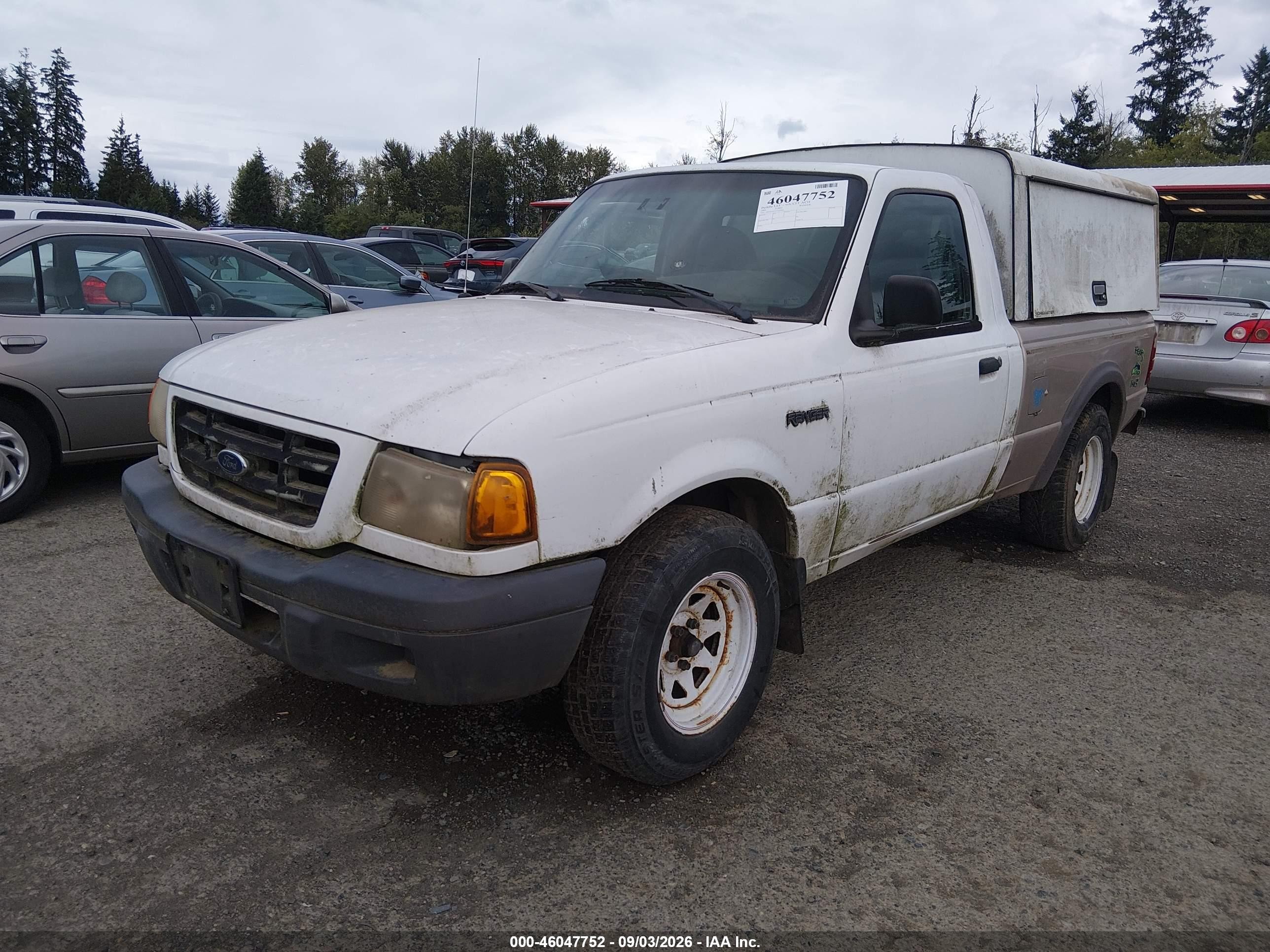 2001 Ford Ranger Xl/xlt White vin: 1FTYR10C01TA03893