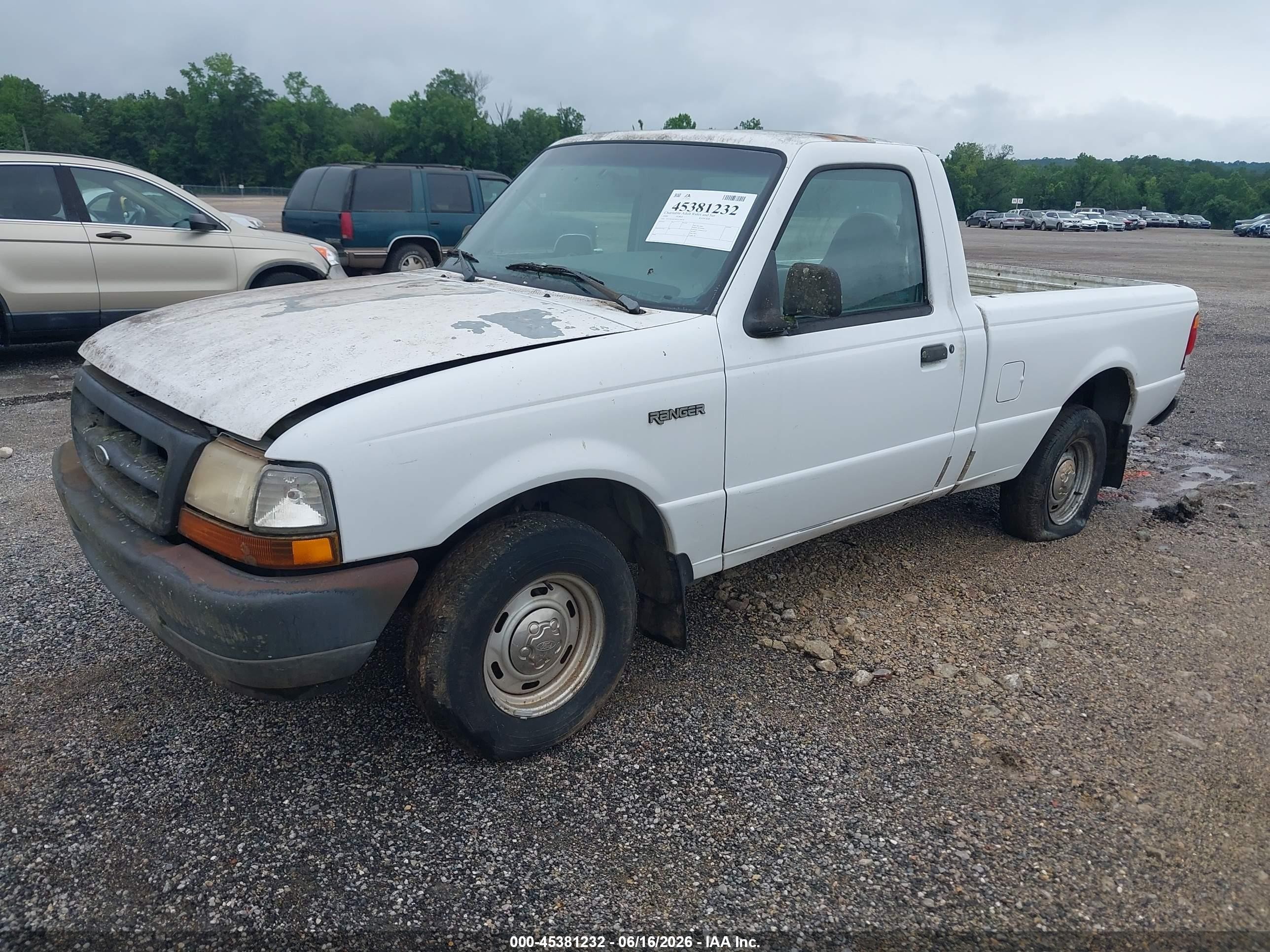 1998 Ford Ranger Splash/xl/xlt White vin: 1FTYR10C0WUC58674