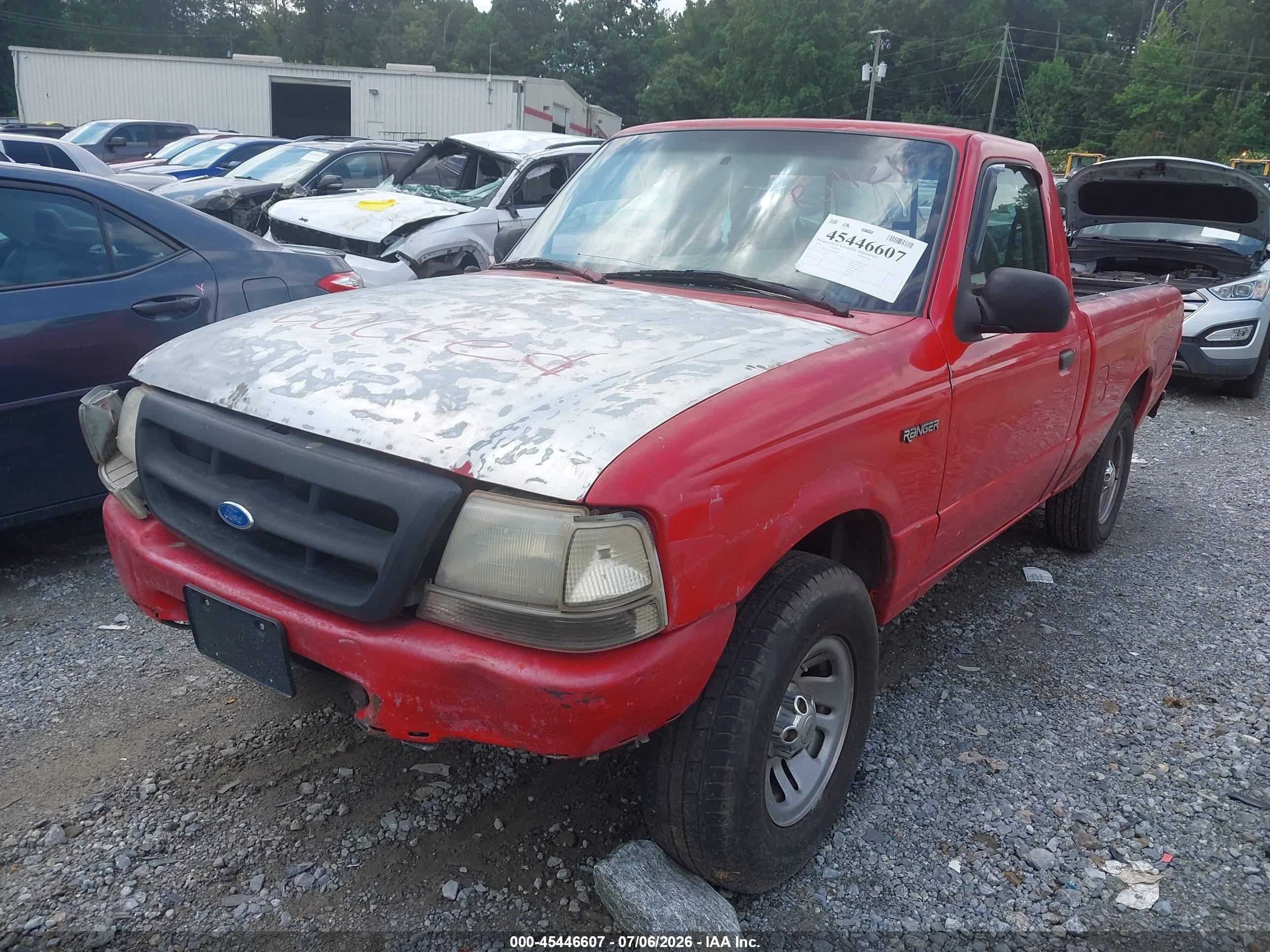 1999 Ford Ranger Xl/xlt Красный vin: 1FTYR10C0XPC04579