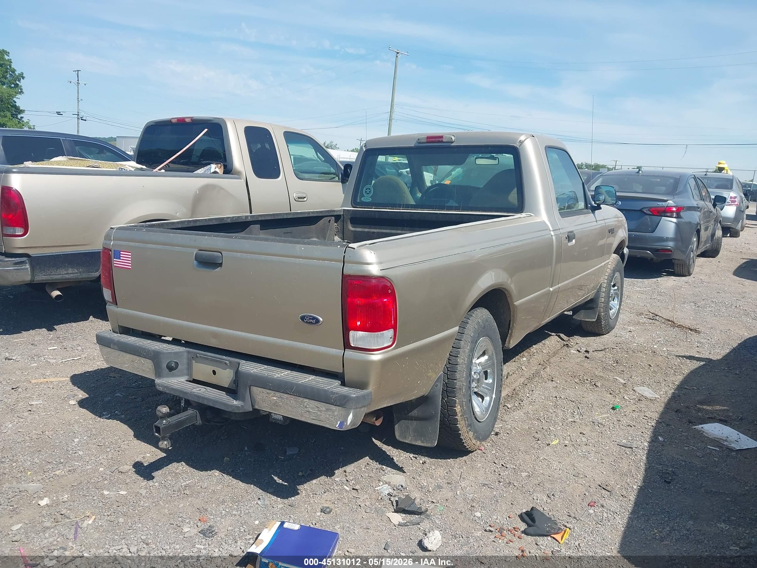 2000 Ford Ranger Xl/xlt Tan vin: 1FTYR10C0YPC02154