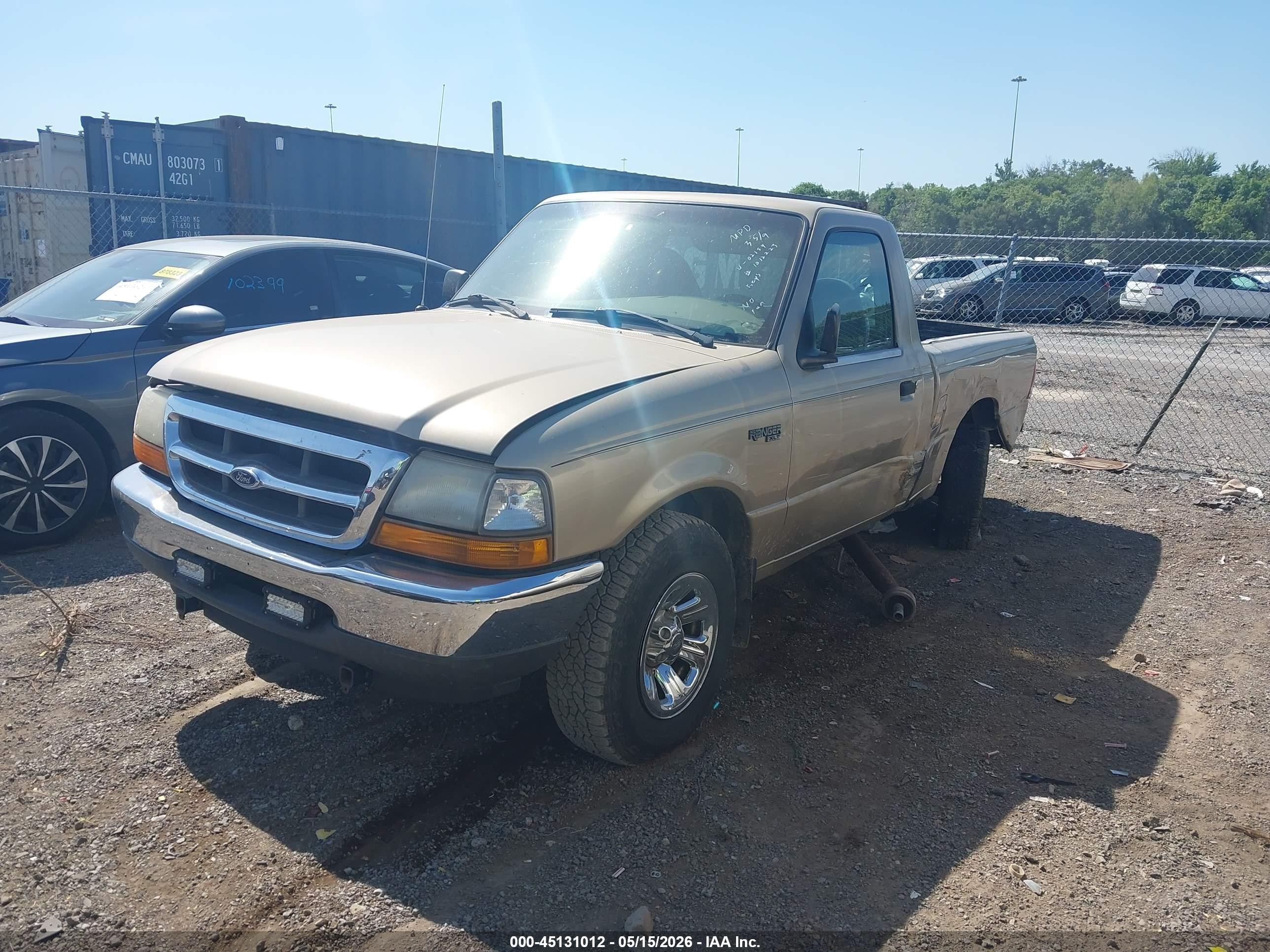 2000 Ford Ranger Xl/xlt Tan vin: 1FTYR10C0YPC02154