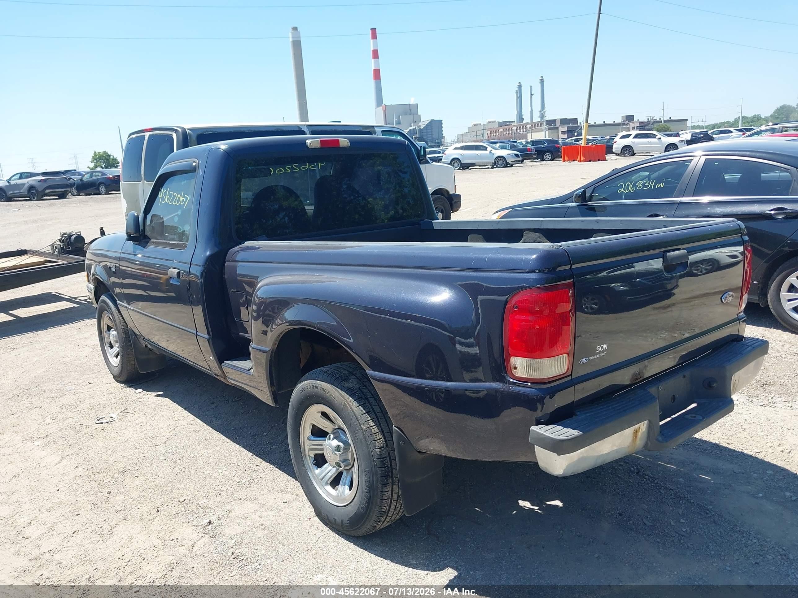2000 Ford Ranger Xl/xlt Blue vin: 1FTYR10C0YTA43210