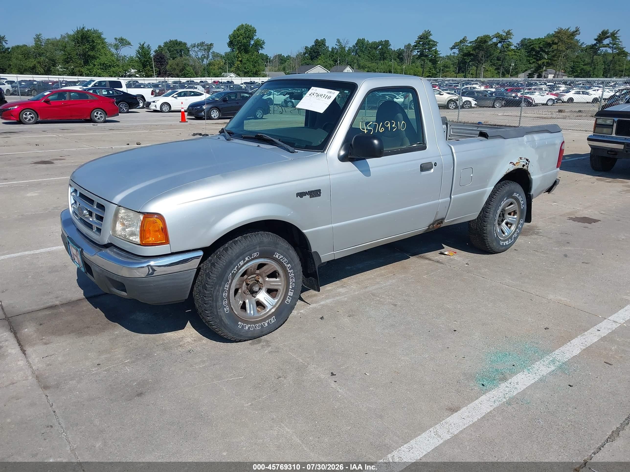 2001 Ford Ranger Xl/xlt Silver vin: 1FTYR10C11PA41562