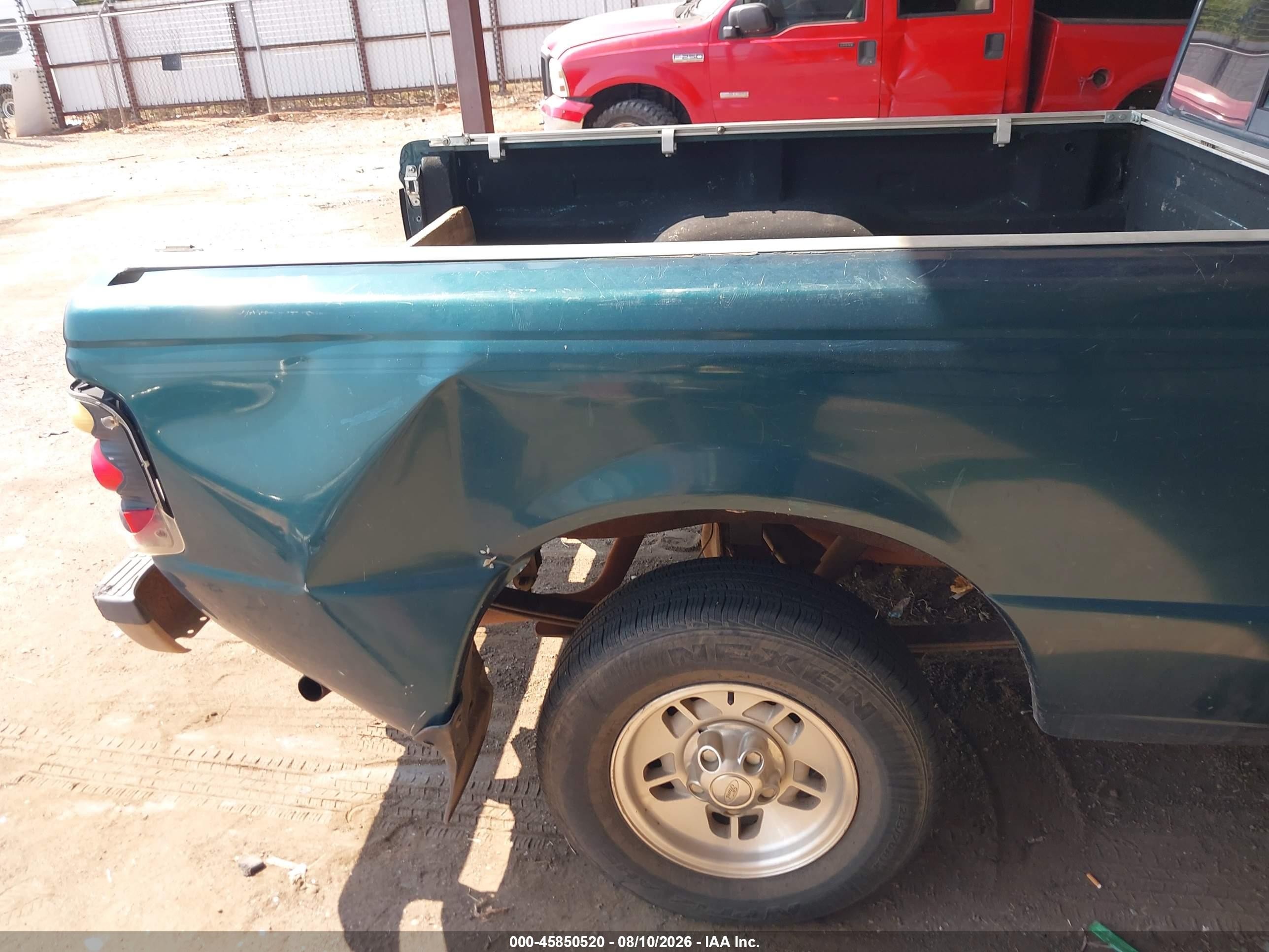 1998 Ford Ranger Splash/xl/xlt Green vin: 1FTYR10C1WUB62553
