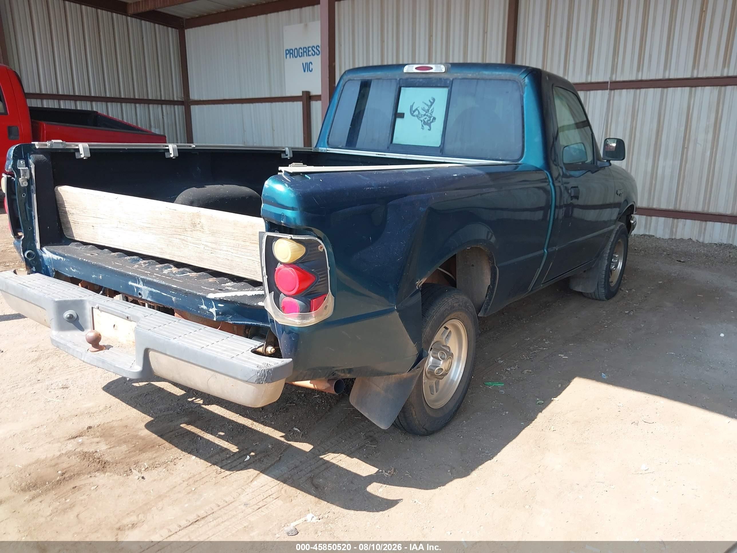 1998 Ford Ranger Splash/xl/xlt Green vin: 1FTYR10C1WUB62553