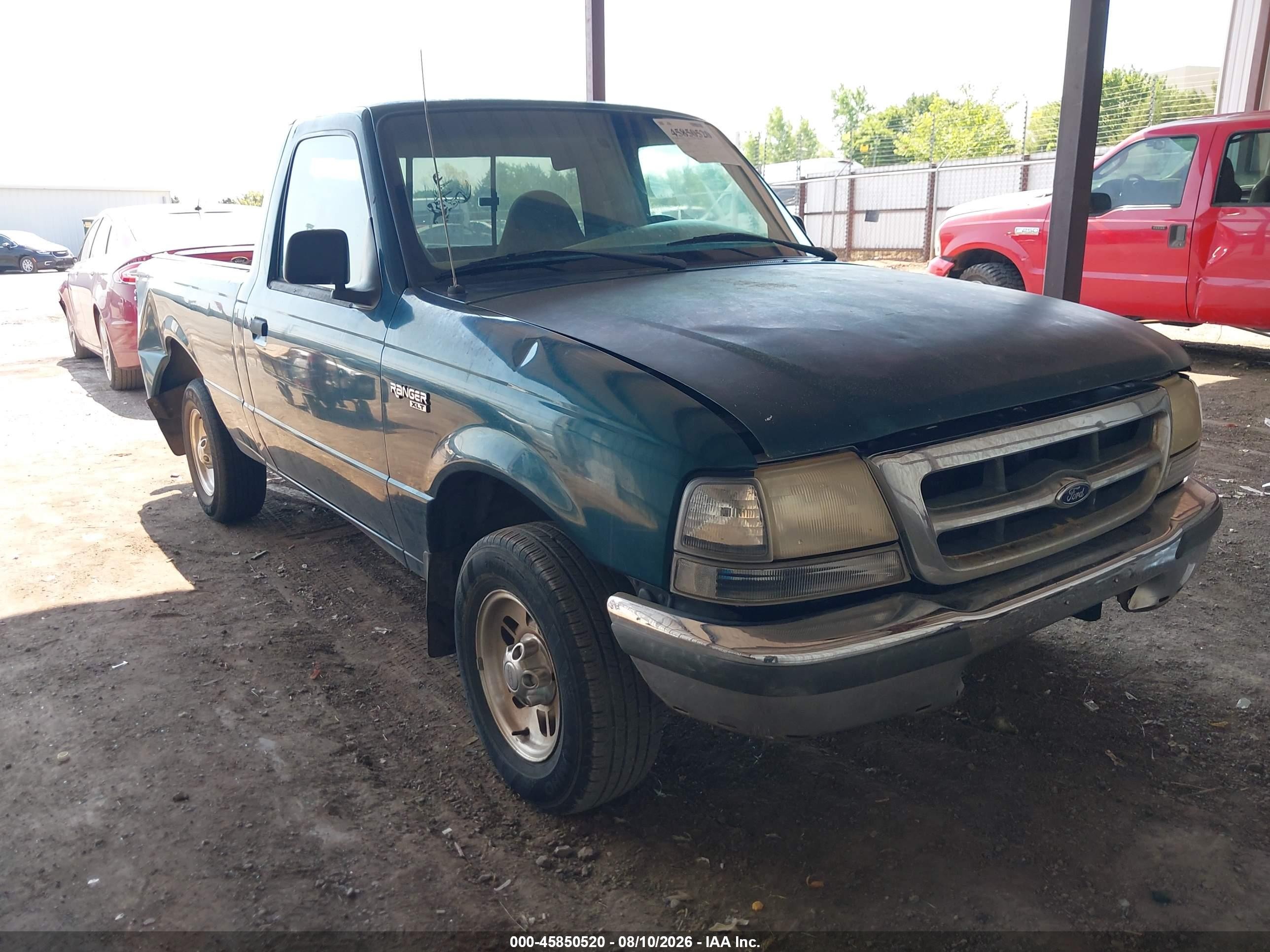 1998 Ford Ranger Splash/xl/xlt Green vin: 1FTYR10C1WUB62553