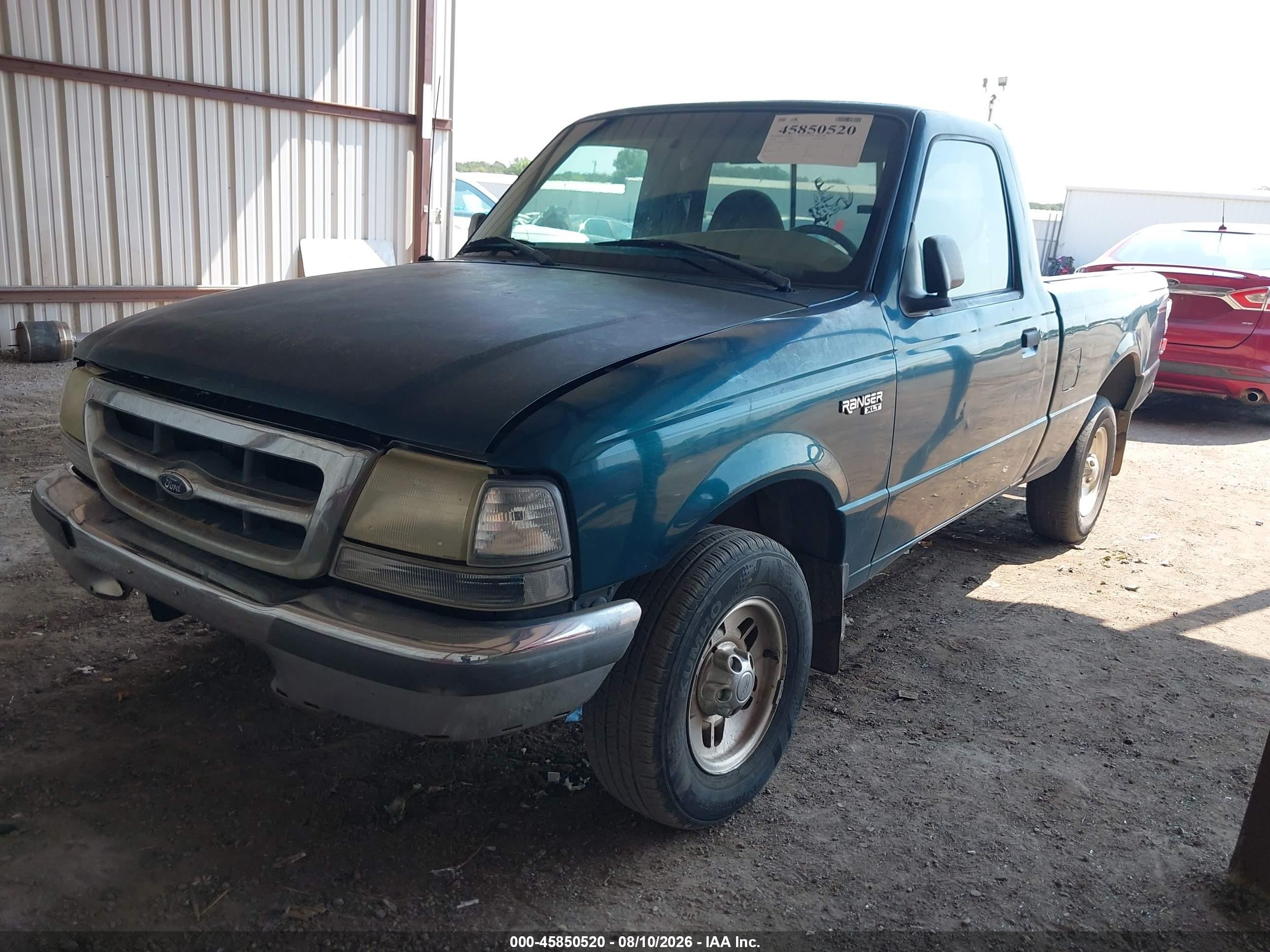 1998 Ford Ranger Splash/xl/xlt Green vin: 1FTYR10C1WUB62553