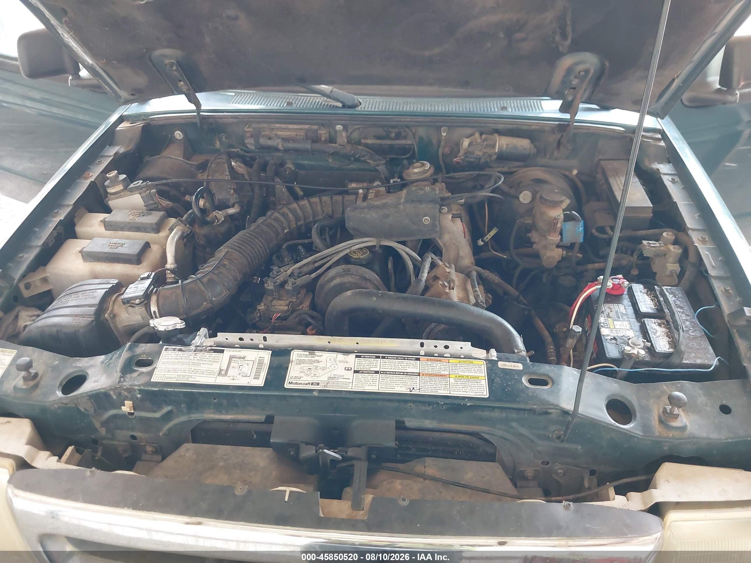 1998 Ford Ranger Splash/xl/xlt Green vin: 1FTYR10C1WUB62553