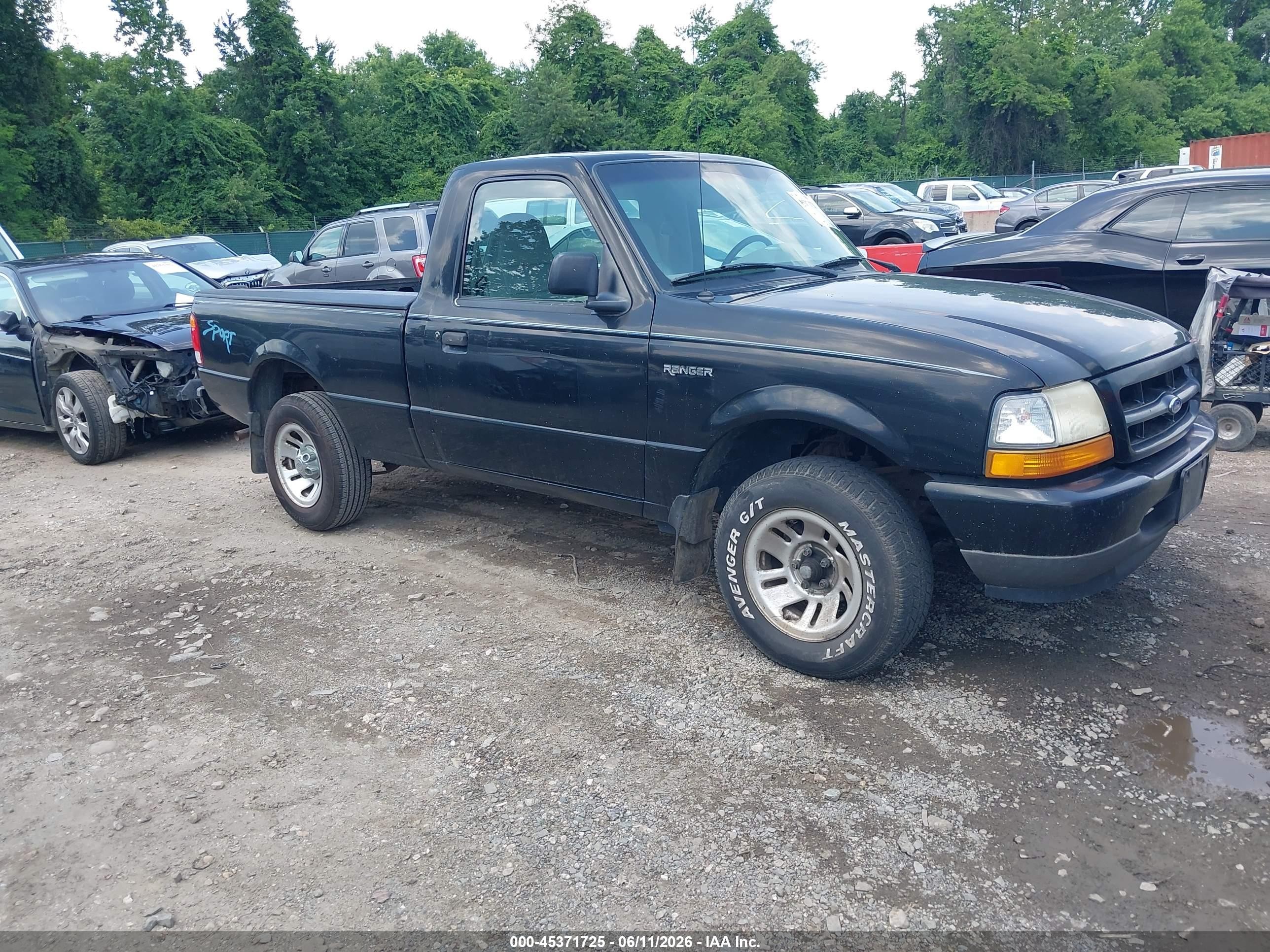 1999 Ford Ranger Xl/xlt Черный vin: 1FTYR10C1XTA84637