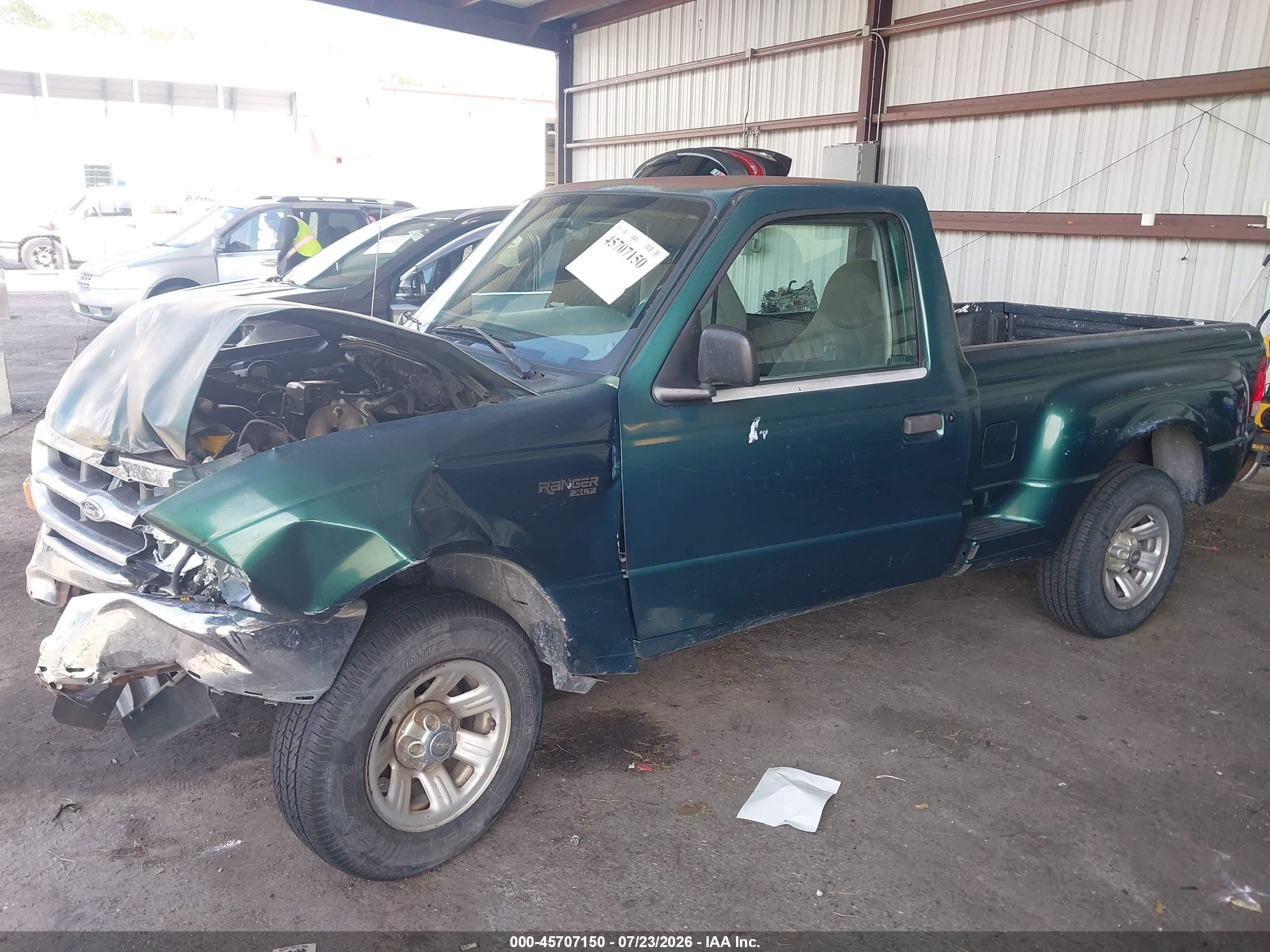 2000 Ford Ranger Xl/xlt Green vin: 1FTYR10C1YPB81962