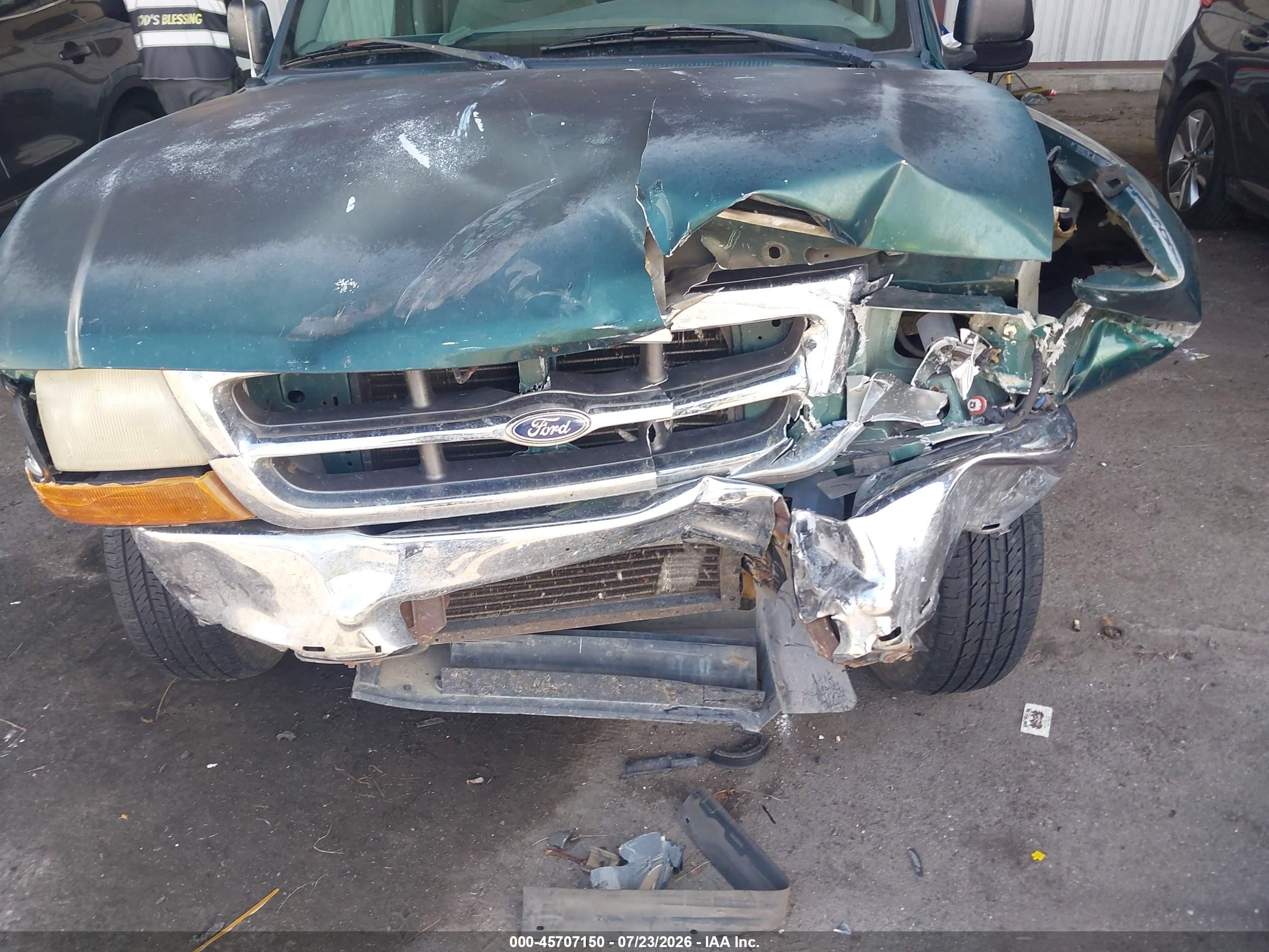 2000 Ford Ranger Xl/xlt Green vin: 1FTYR10C1YPB81962