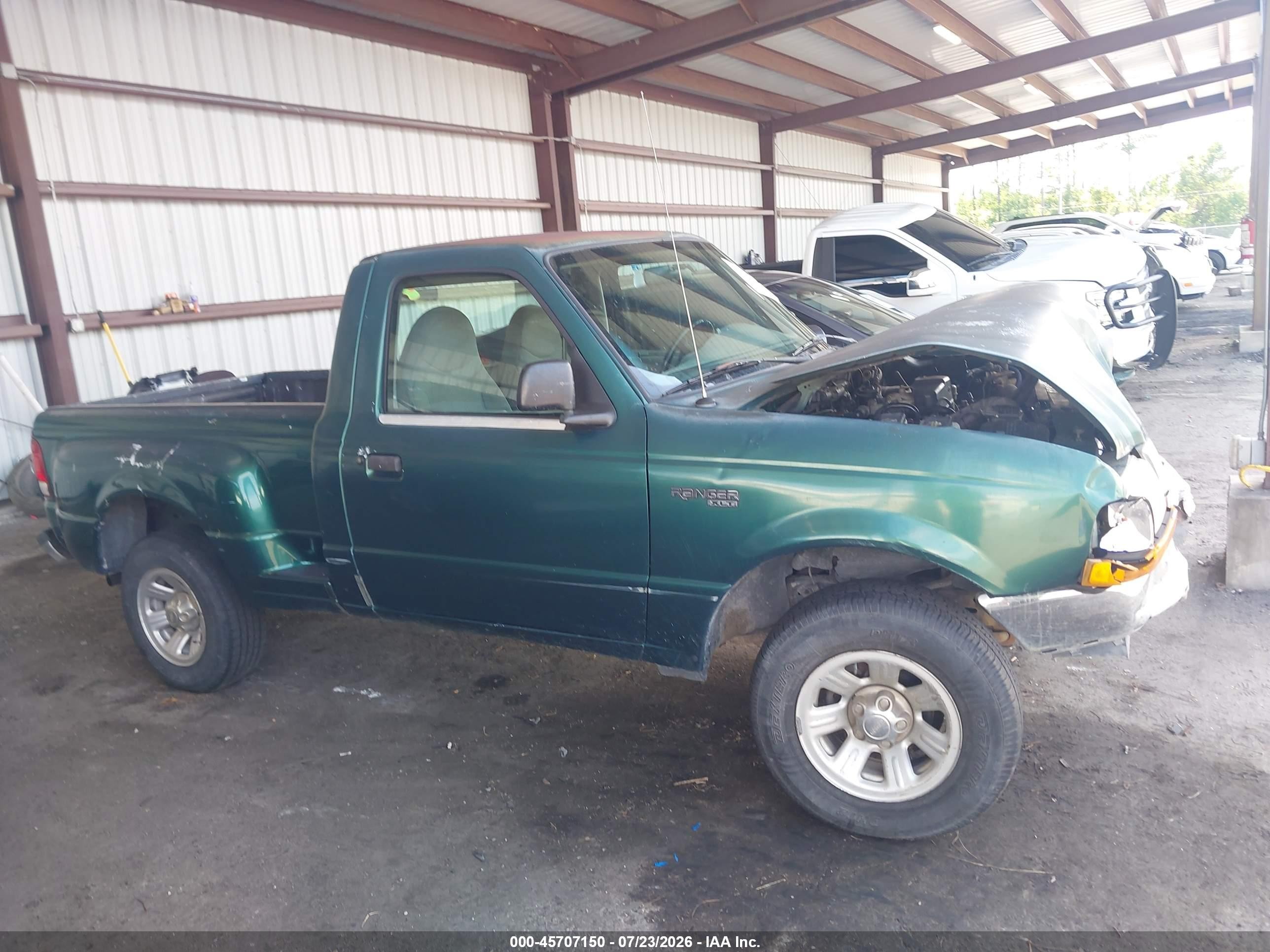 2000 Ford Ranger Xl/xlt Green vin: 1FTYR10C1YPB81962