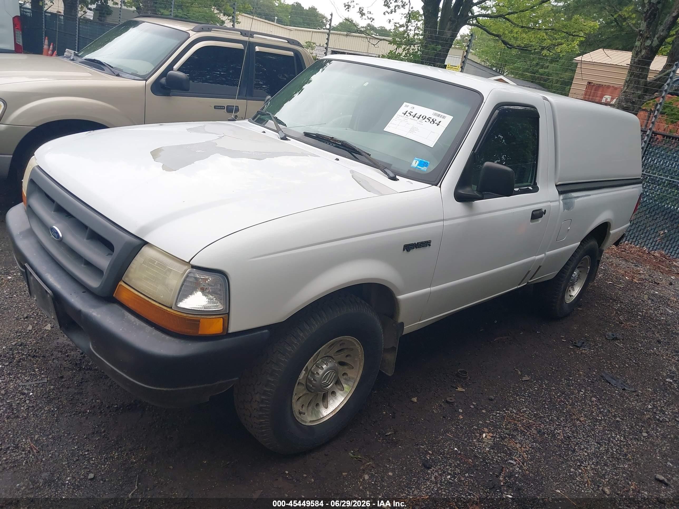 2000 Ford Ranger Xl/xlt White vin: 1FTYR10C1YPC16838