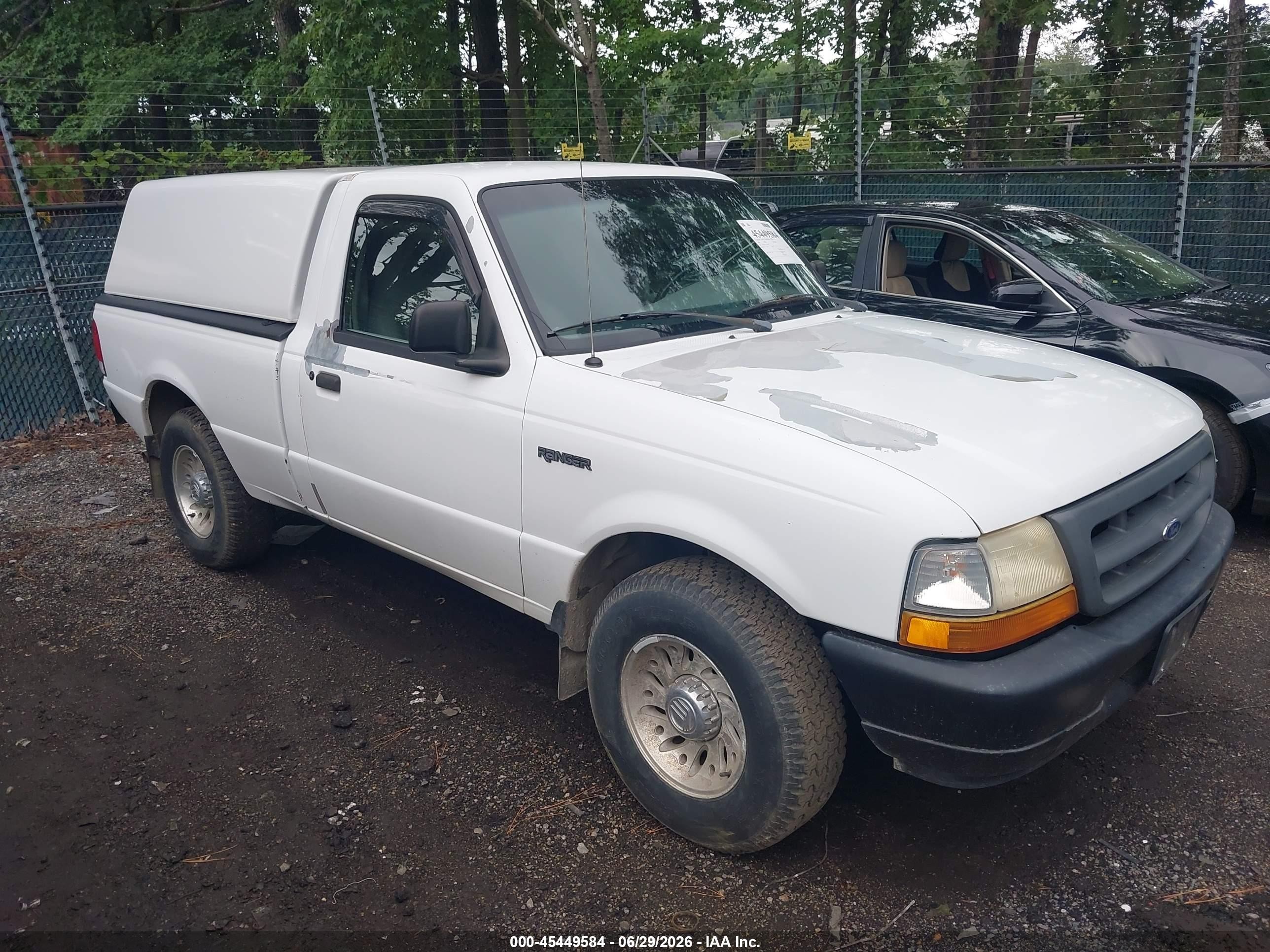 2000 Ford Ranger Xl/xlt White vin: 1FTYR10C1YPC16838