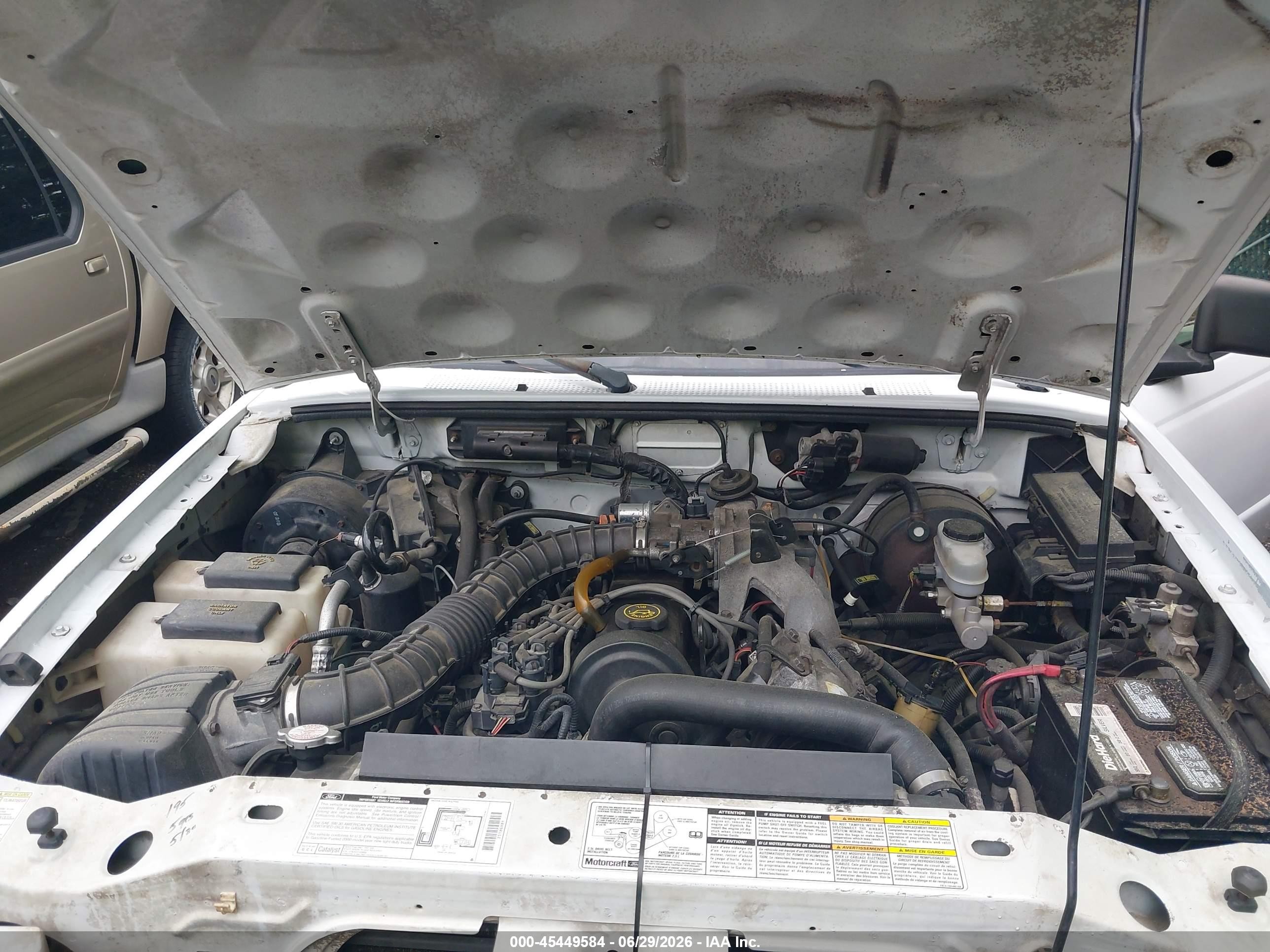 2000 Ford Ranger Xl/xlt White vin: 1FTYR10C1YPC16838