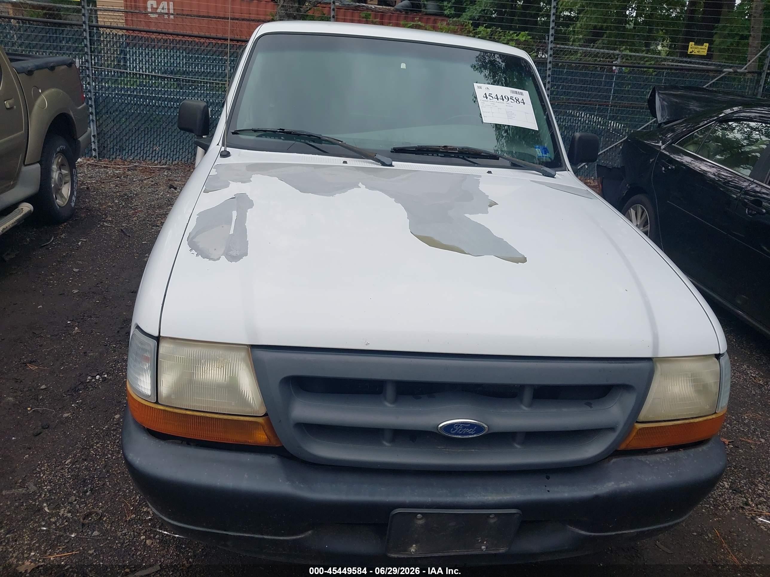 2000 Ford Ranger Xl/xlt White vin: 1FTYR10C1YPC16838