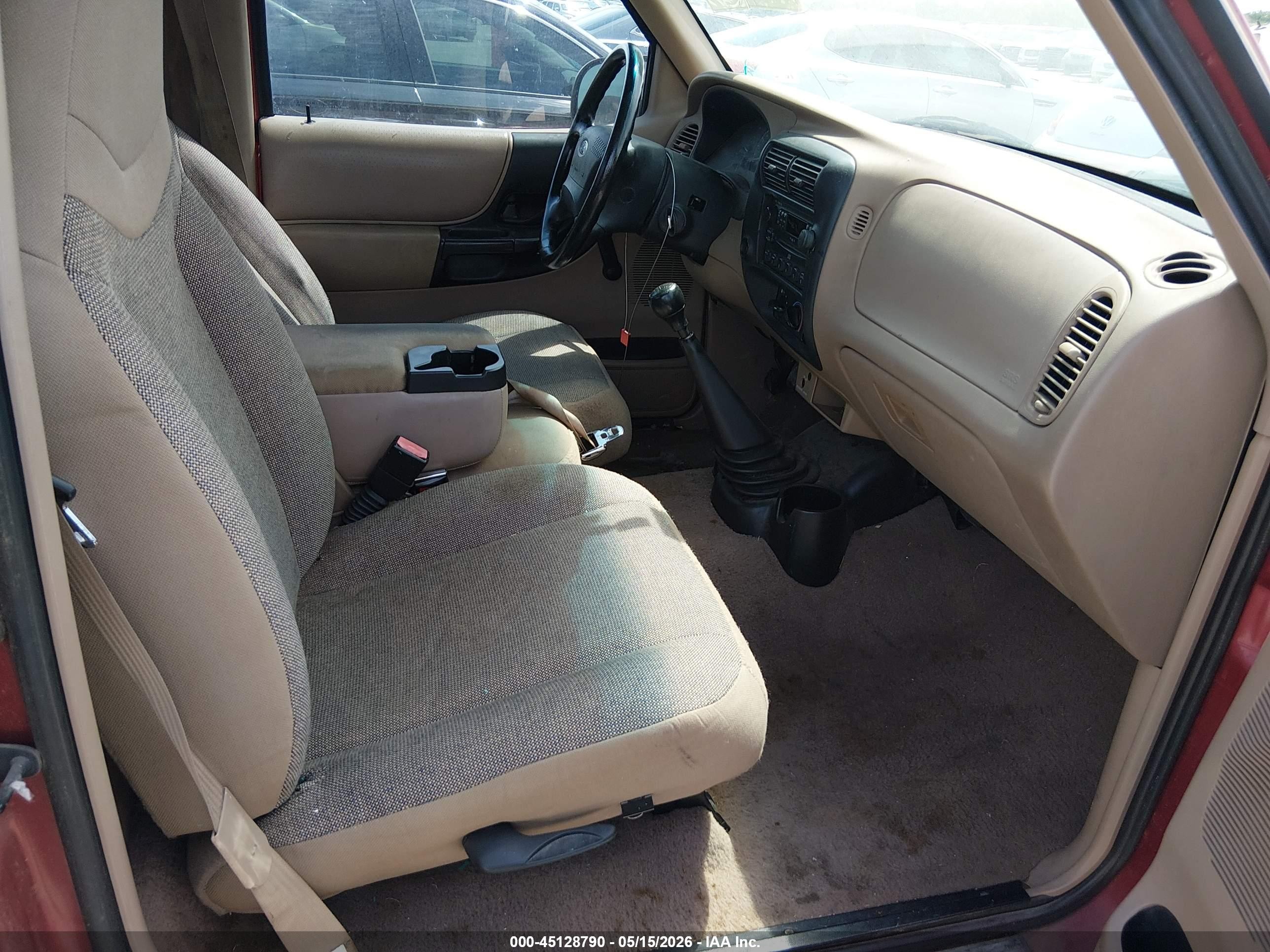2001 Ford Ranger Xl/xlt Maroon vin: 1FTYR10C21PA21000