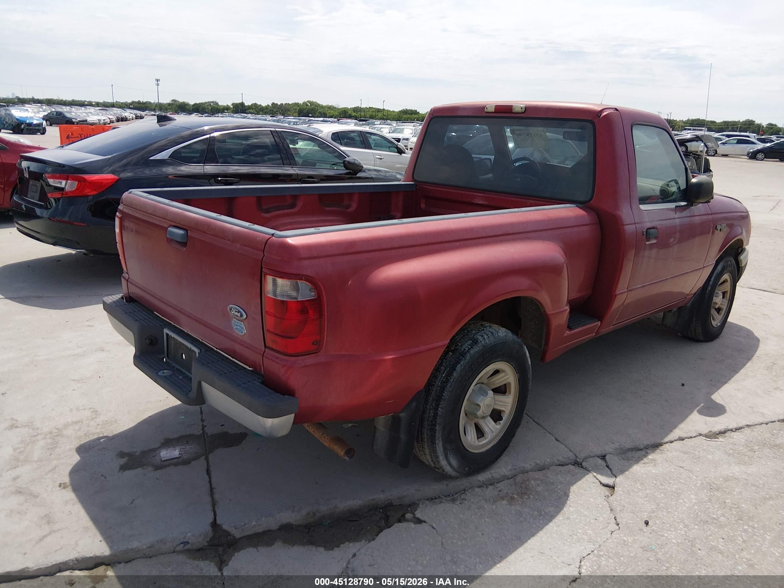 2001 Ford Ranger Xl/xlt Maroon vin: 1FTYR10C21PA21000