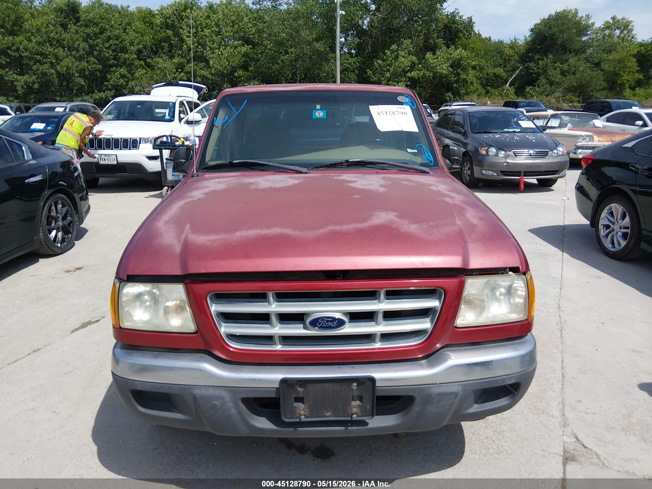 2001 Ford Ranger Xl/xlt Maroon vin: 1FTYR10C21PA21000