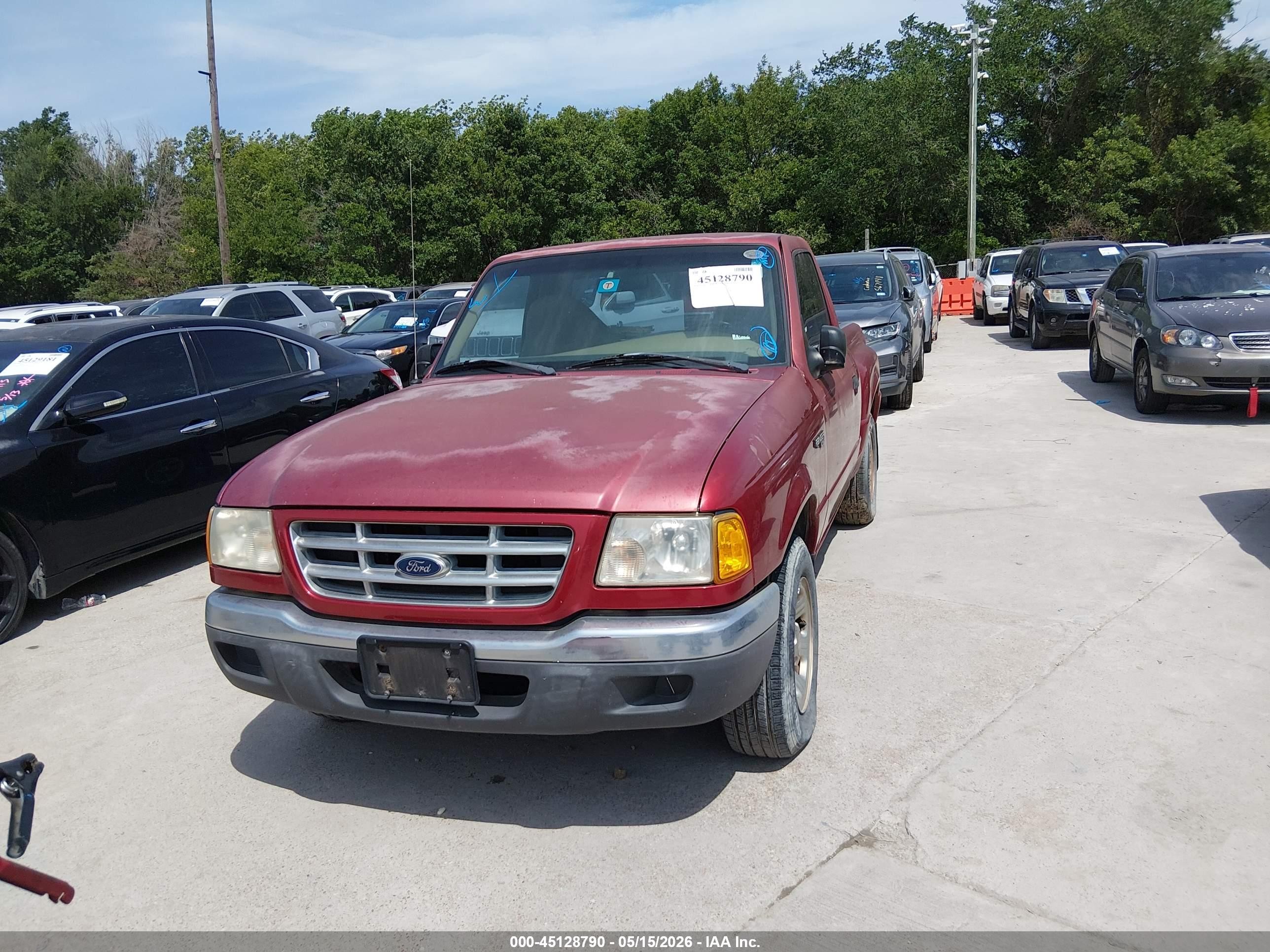 2001 Ford Ranger Xl/xlt Maroon vin: 1FTYR10C21PA21000