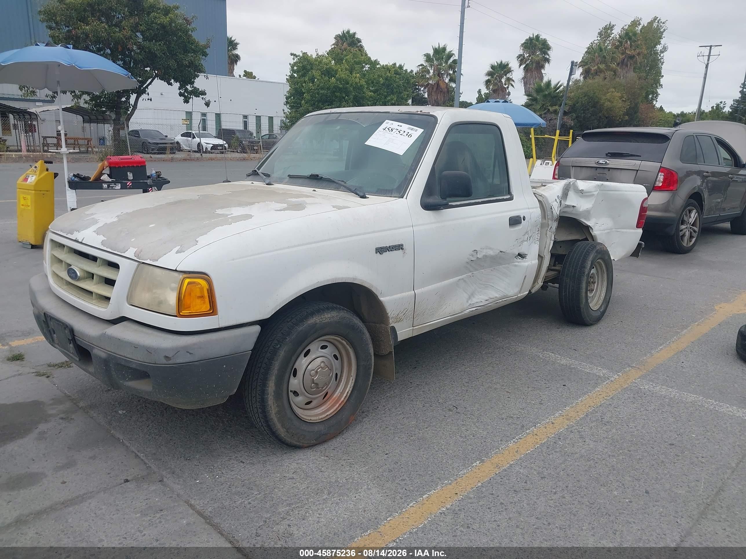 2001 Ford Ranger Xl/xlt White vin: 1FTYR10C21PA63831
