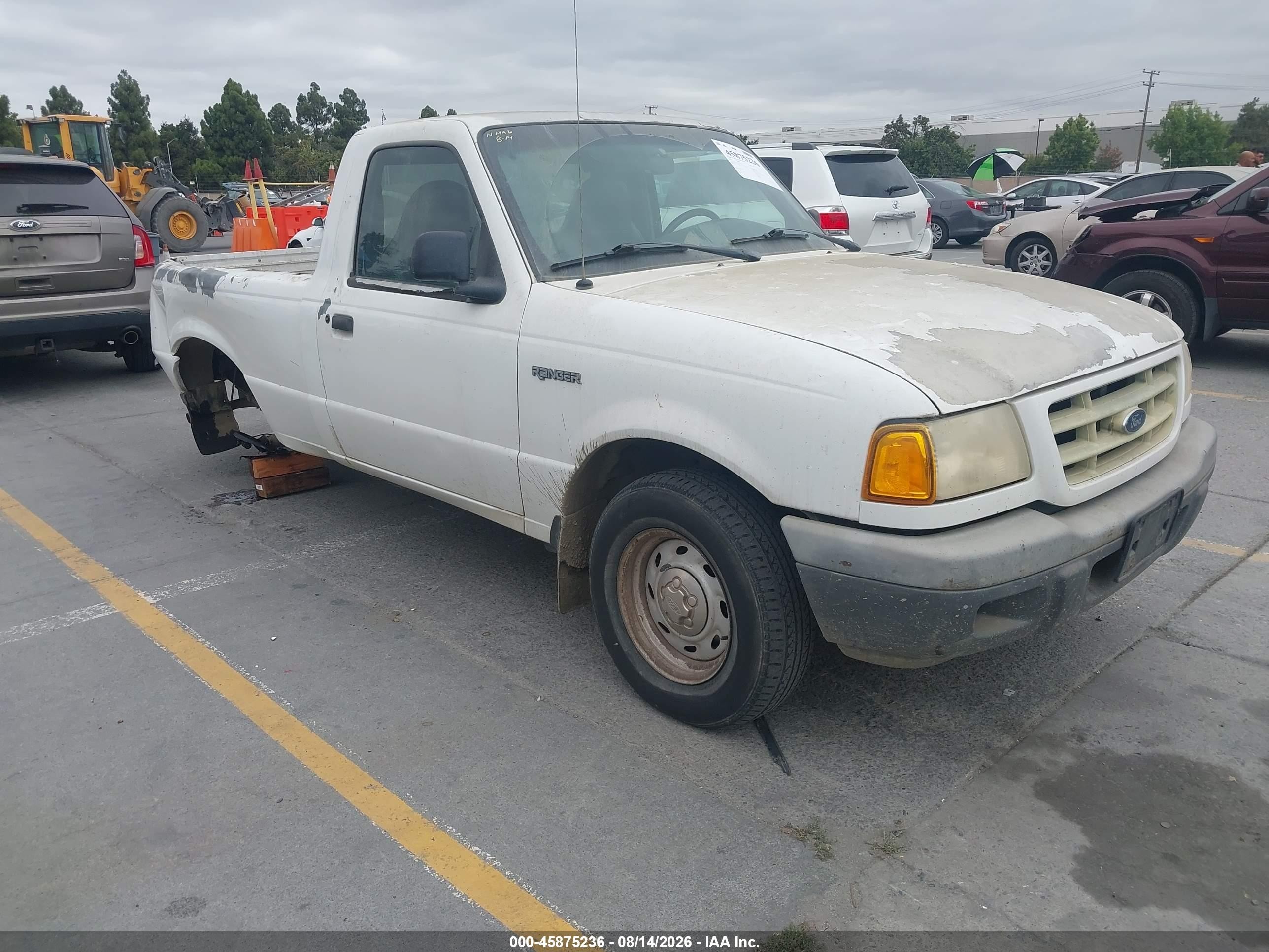 2001 Ford Ranger Xl/xlt White vin: 1FTYR10C21PA63831