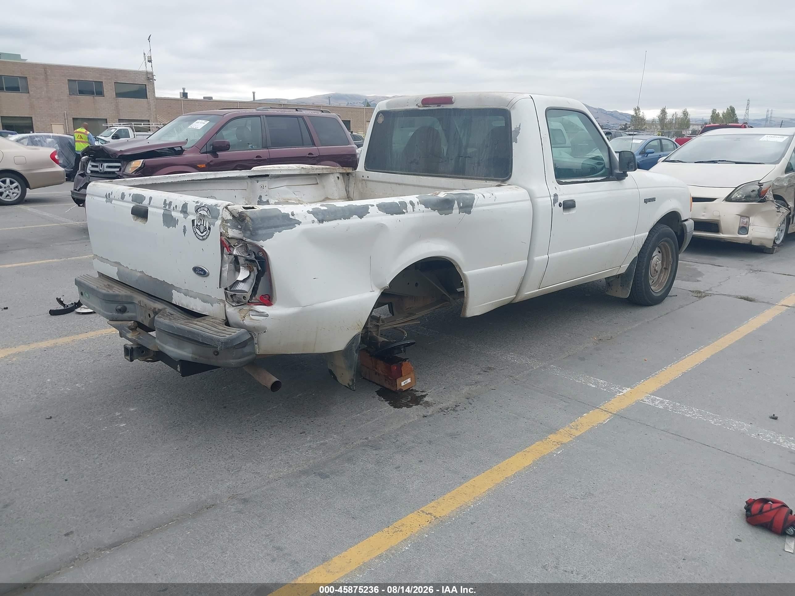 2001 Ford Ranger Xl/xlt White vin: 1FTYR10C21PA63831