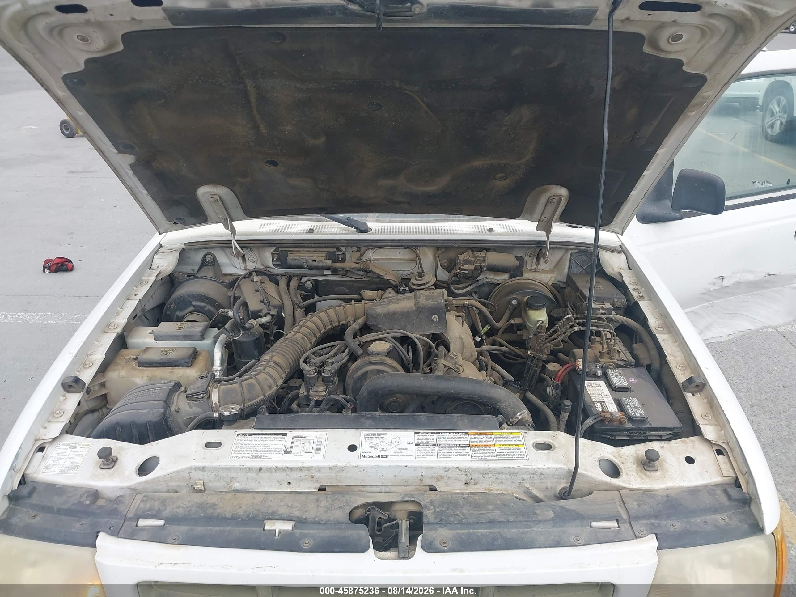 2001 Ford Ranger Xl/xlt White vin: 1FTYR10C21PA63831