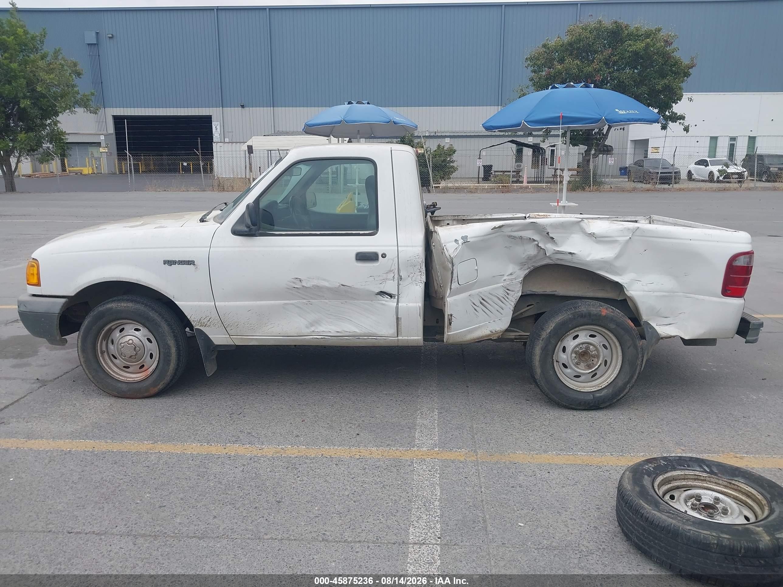 2001 Ford Ranger Xl/xlt White vin: 1FTYR10C21PA63831