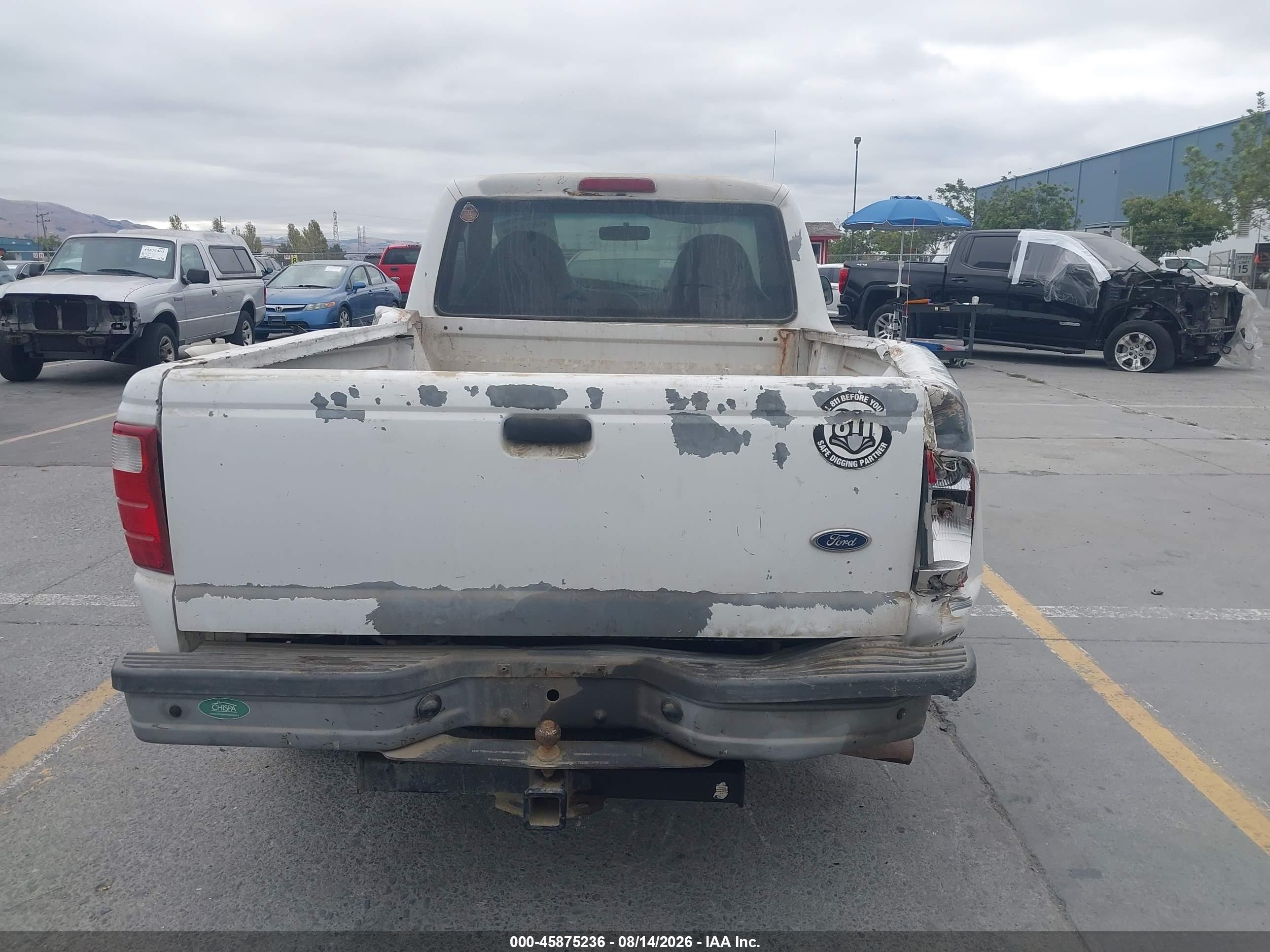 2001 Ford Ranger Xl/xlt White vin: 1FTYR10C21PA63831