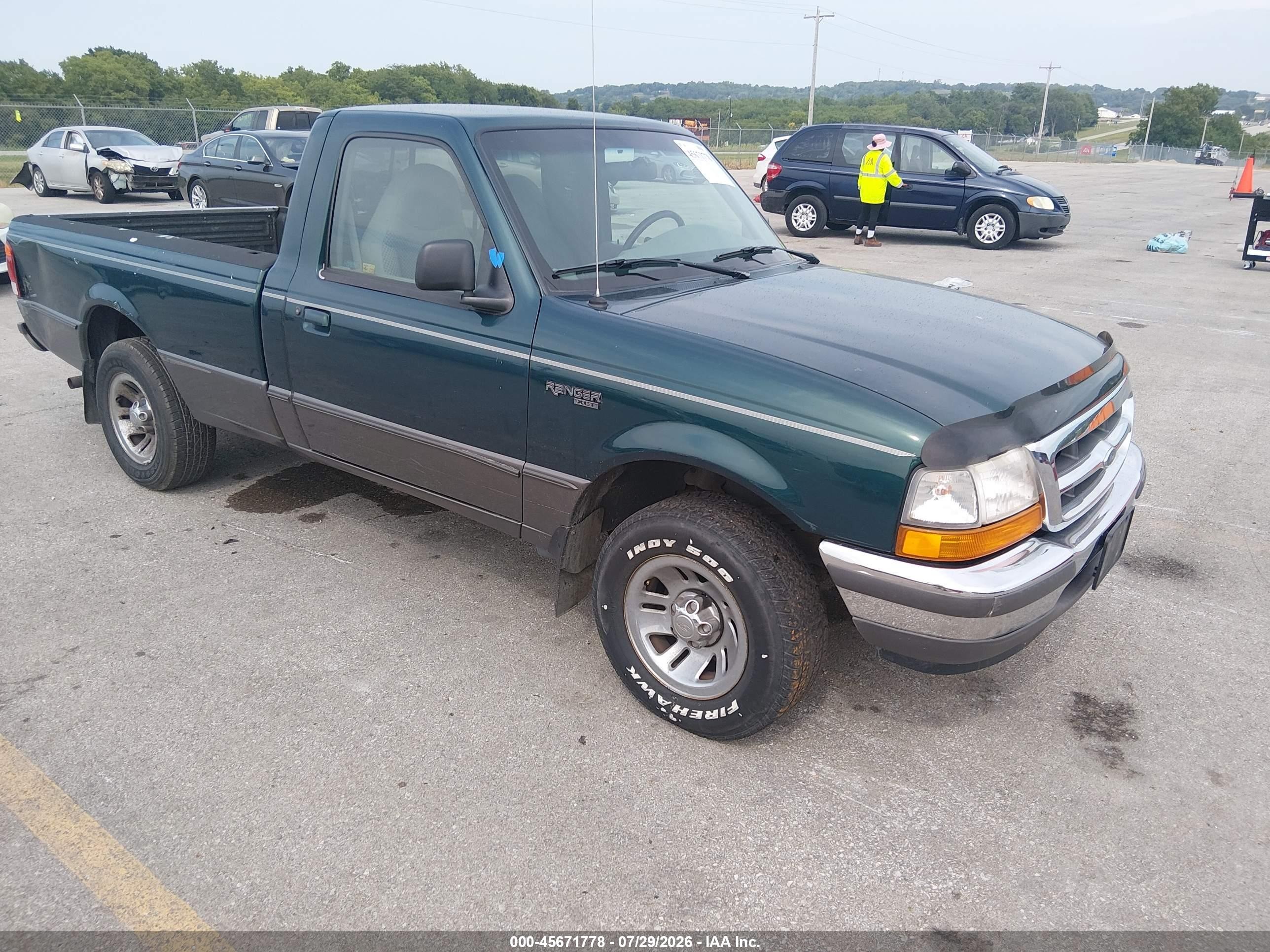 1998 Ford Ranger Splash/xl/xlt Green vin: 1FTYR10C2WPB14168