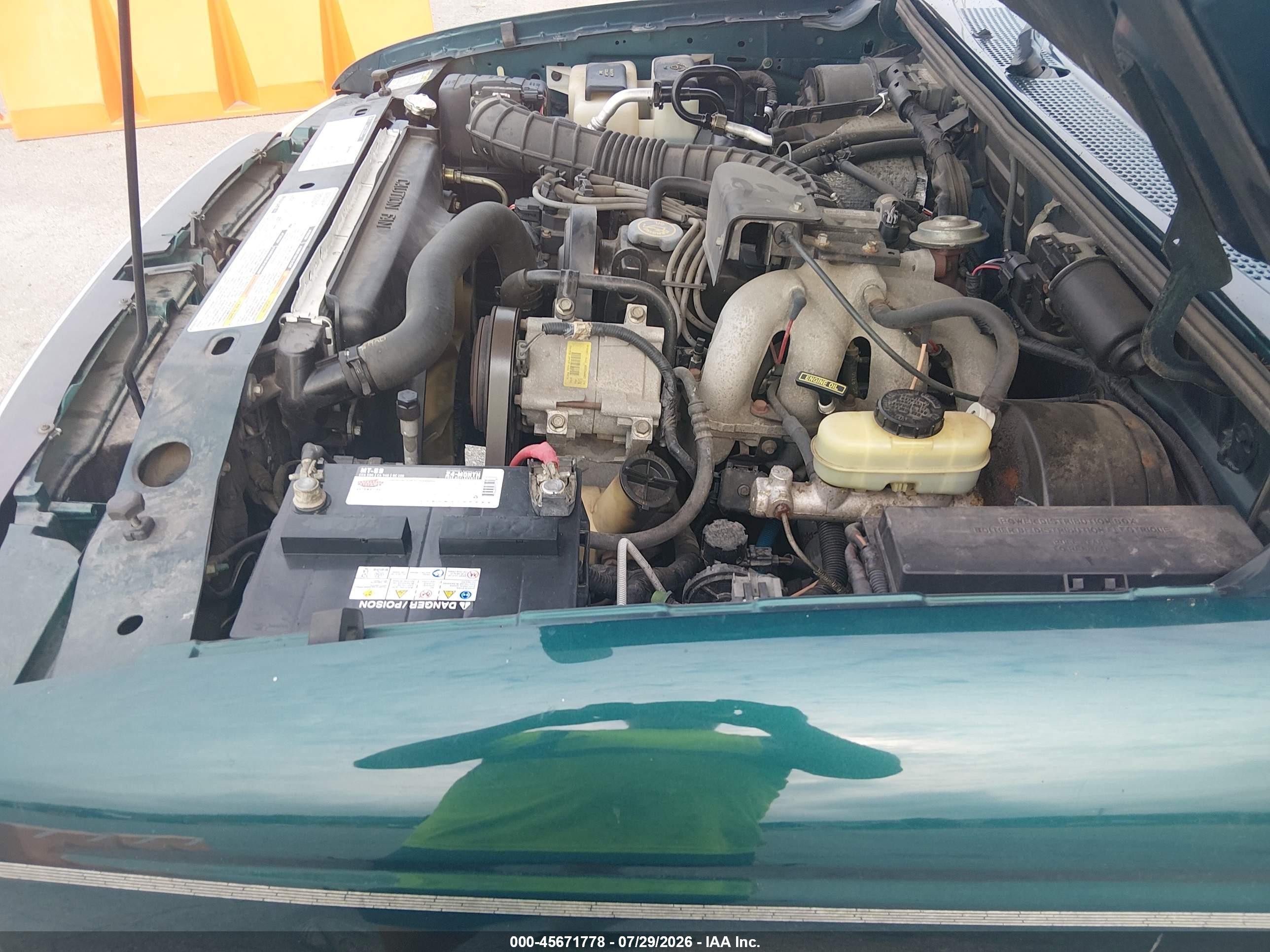 1998 Ford Ranger Splash/xl/xlt Green vin: 1FTYR10C2WPB14168