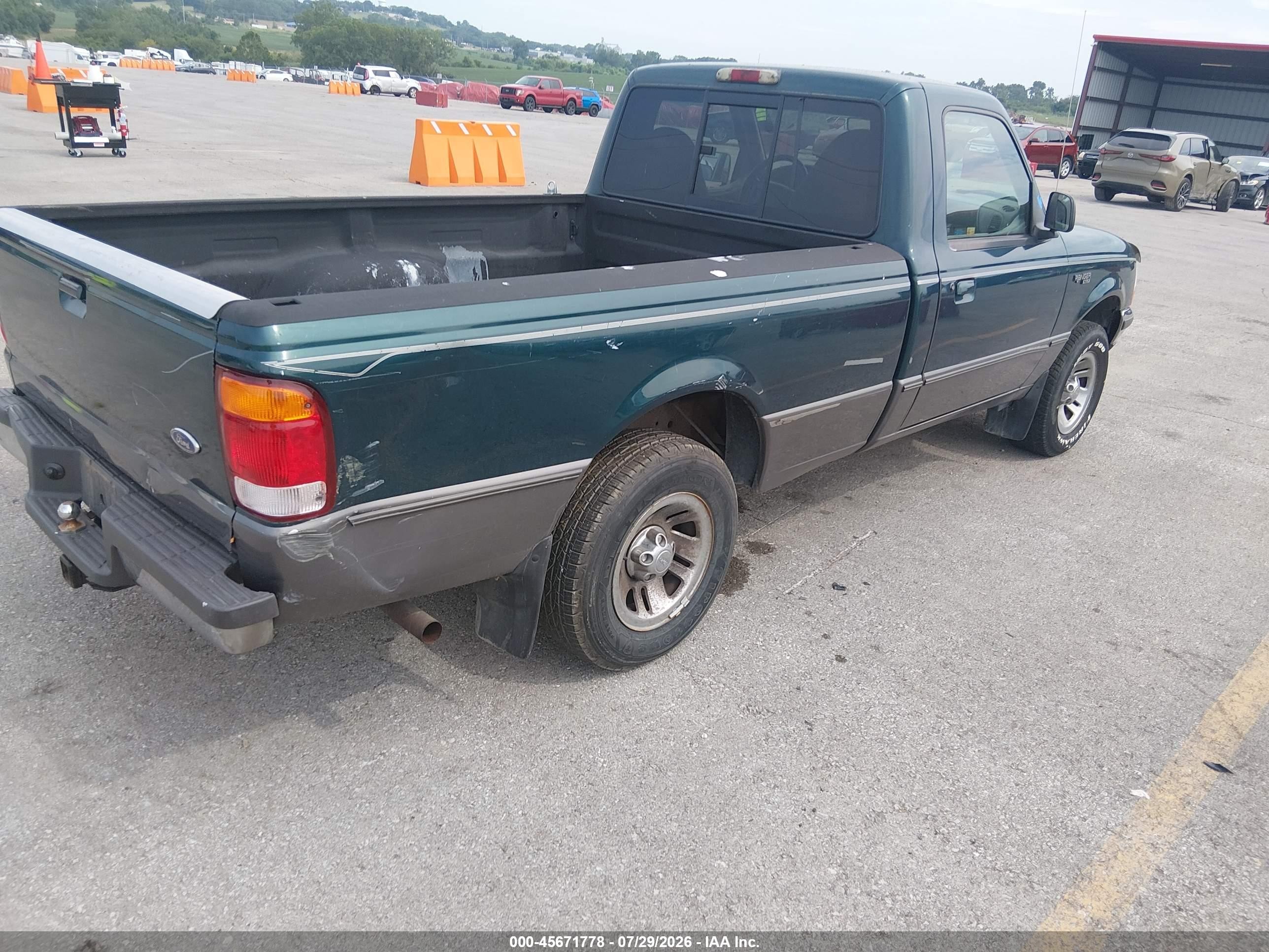1998 Ford Ranger Splash/xl/xlt Green vin: 1FTYR10C2WPB14168
