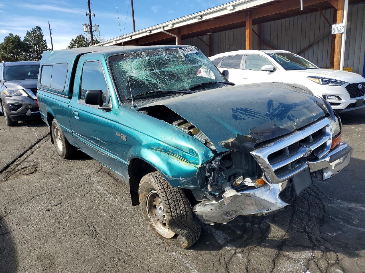 1998 Ford Ranger Green vin: 1FTYR10C2WPB51396