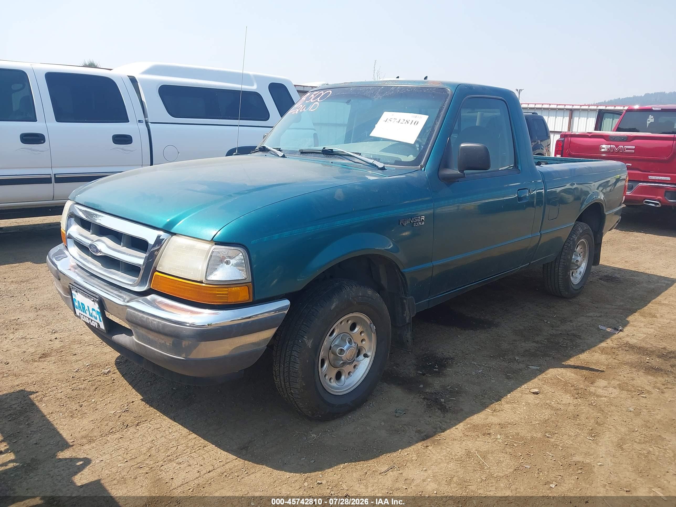 1998 Ford Ranger Splash/xl/xlt Green vin: 1FTYR10C2WUB77269