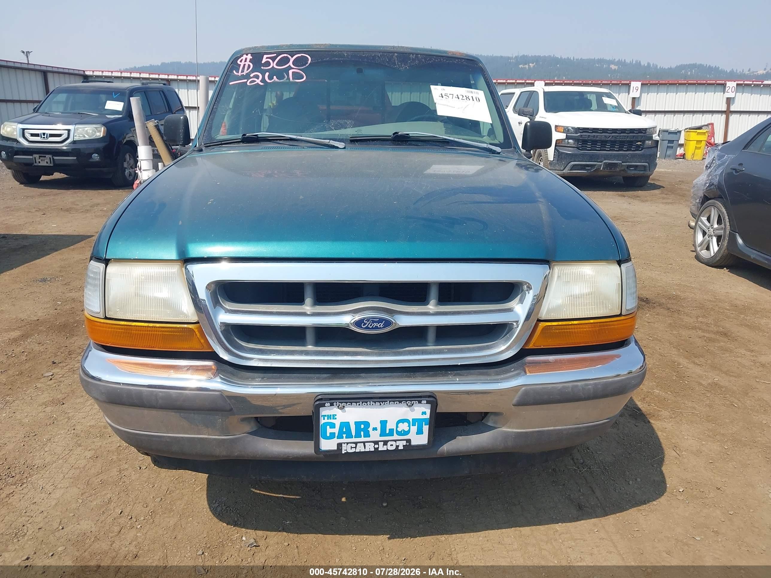 1998 Ford Ranger Splash/xl/xlt Green vin: 1FTYR10C2WUB77269