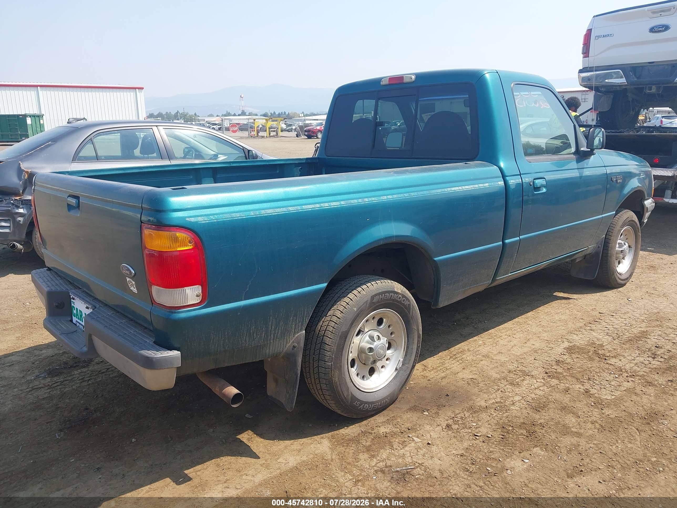 1998 Ford Ranger Splash/xl/xlt Green vin: 1FTYR10C2WUB77269