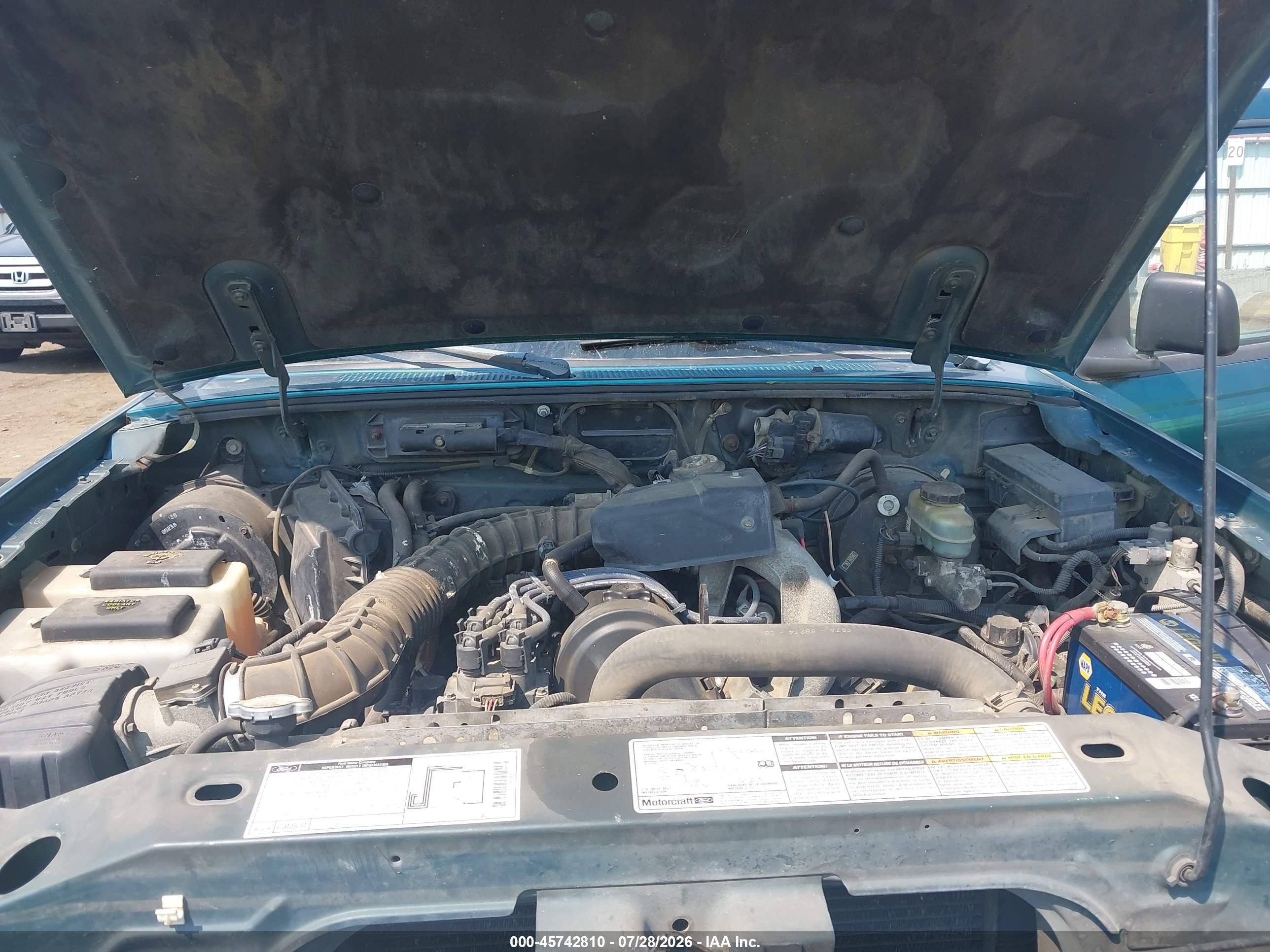 1998 Ford Ranger Splash/xl/xlt Green vin: 1FTYR10C2WUB77269