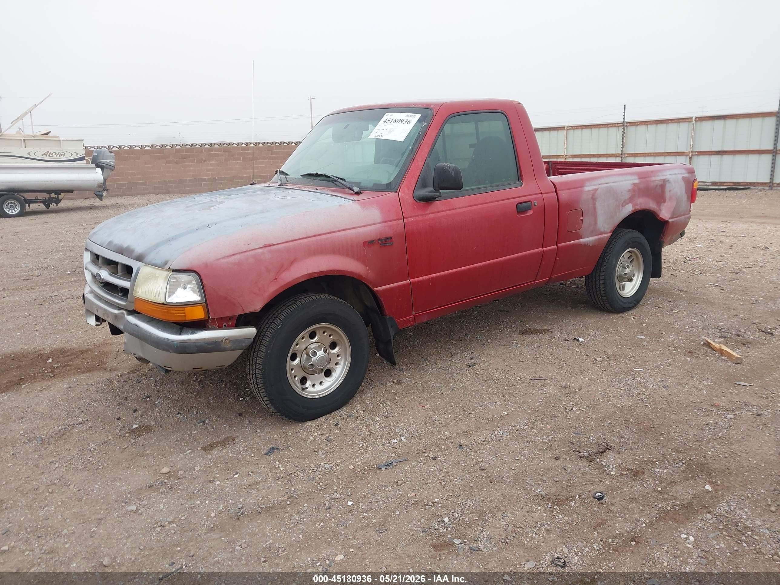 1998 Ford Ranger Splash/xl/xlt Red vin: 1FTYR10C2WUC52567